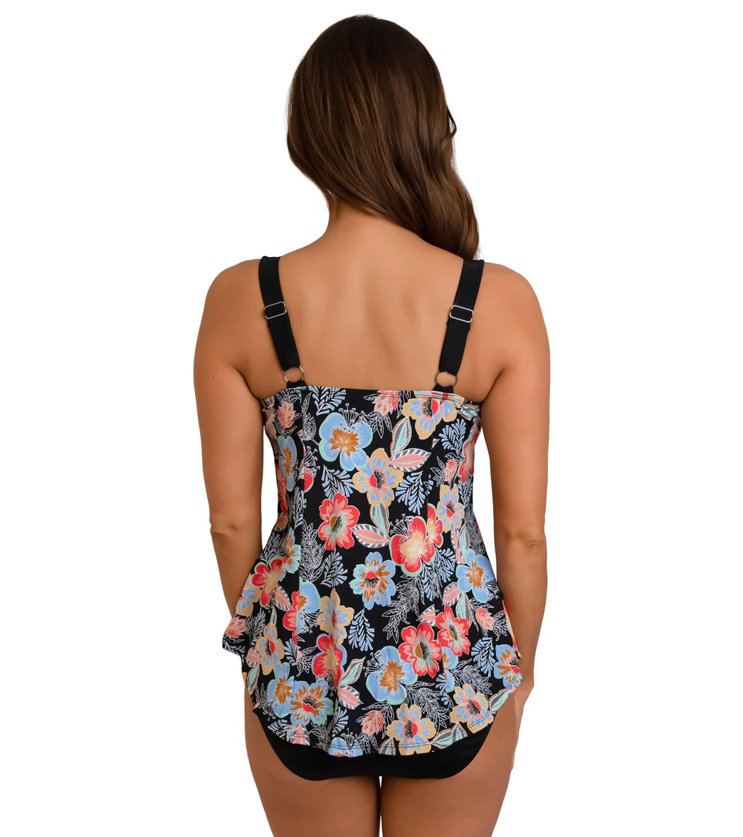 Fit4U Women's Makenna Square Neck Round Hem Tankini Top (C Cup) - Image 3