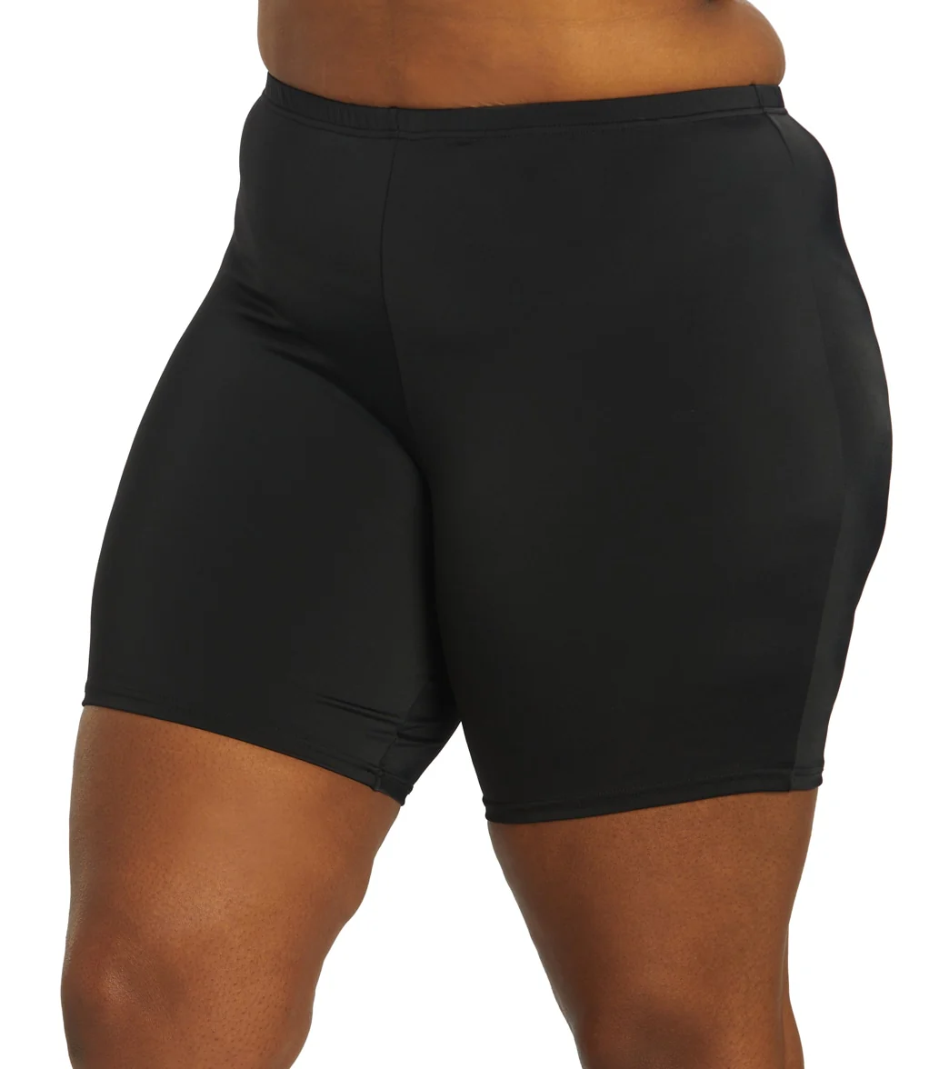 Fit4U Women's Plus Size Solid Bike Short - Image 12