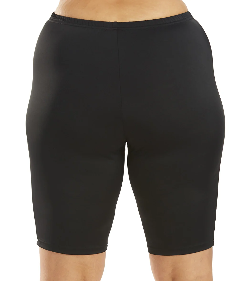 Fit4U Women's Plus Size Solid Long Bike Short - Image 10