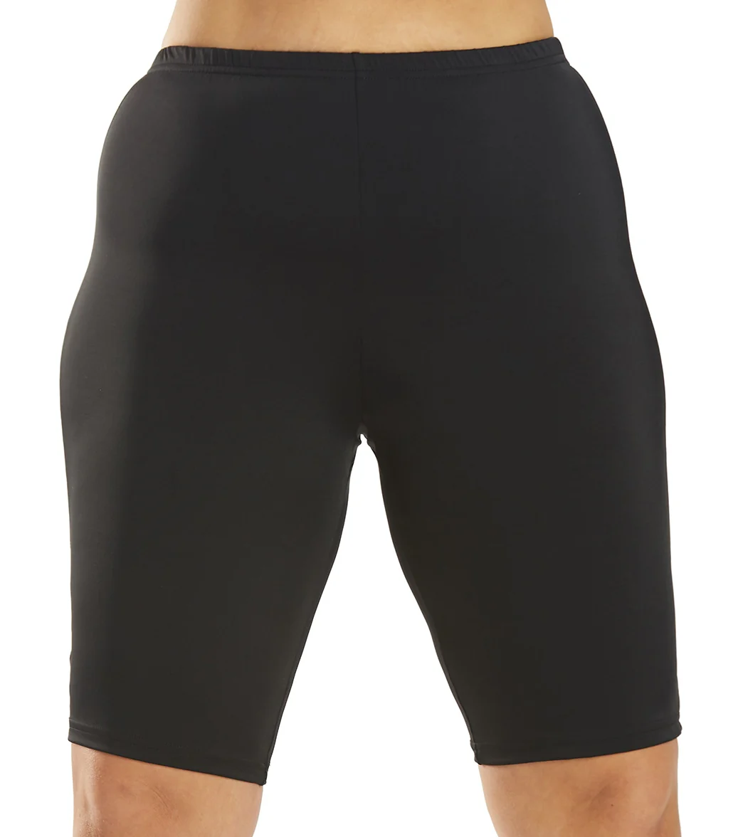 Fit4U Women's Plus Size Solid Long Bike Short - Image 8