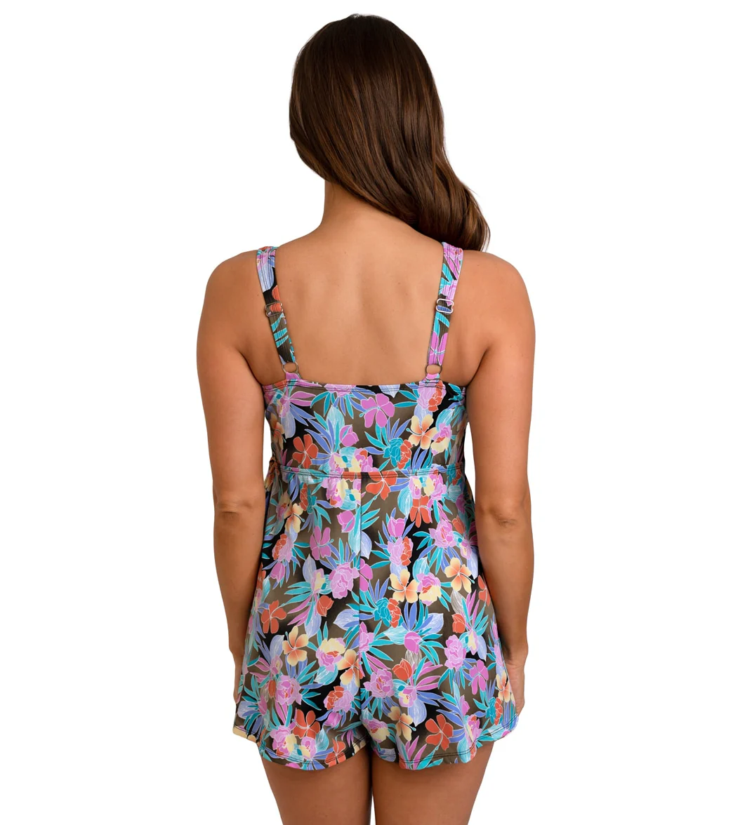 Fit4U Women's Topaz V Neck Wrap Tie Romper - Image 2
