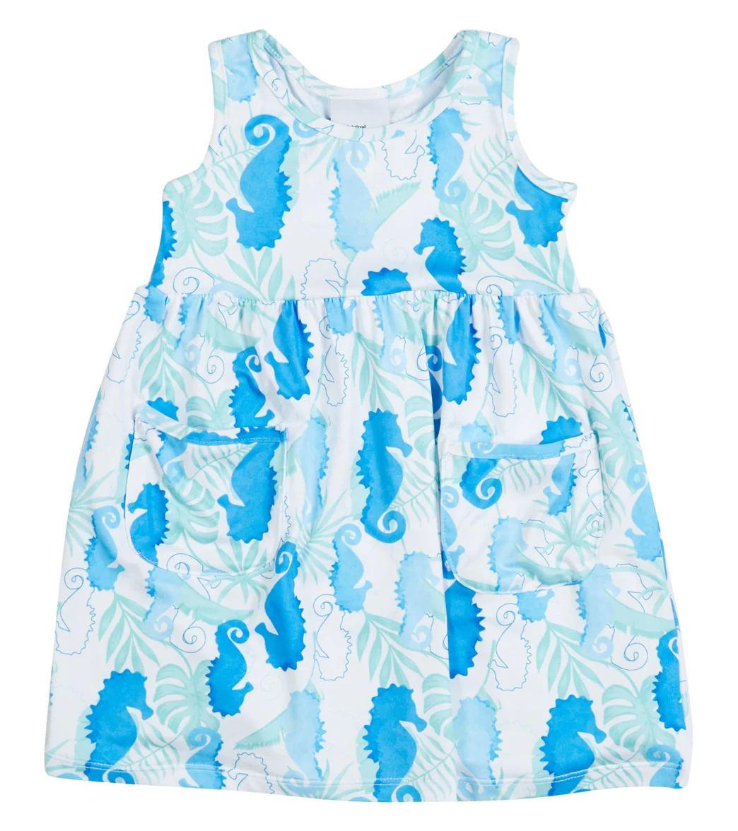 Flap Happy Girls' Seahorse Reef UPF 50+ Dress (Baby, Toddler, Little Kid)