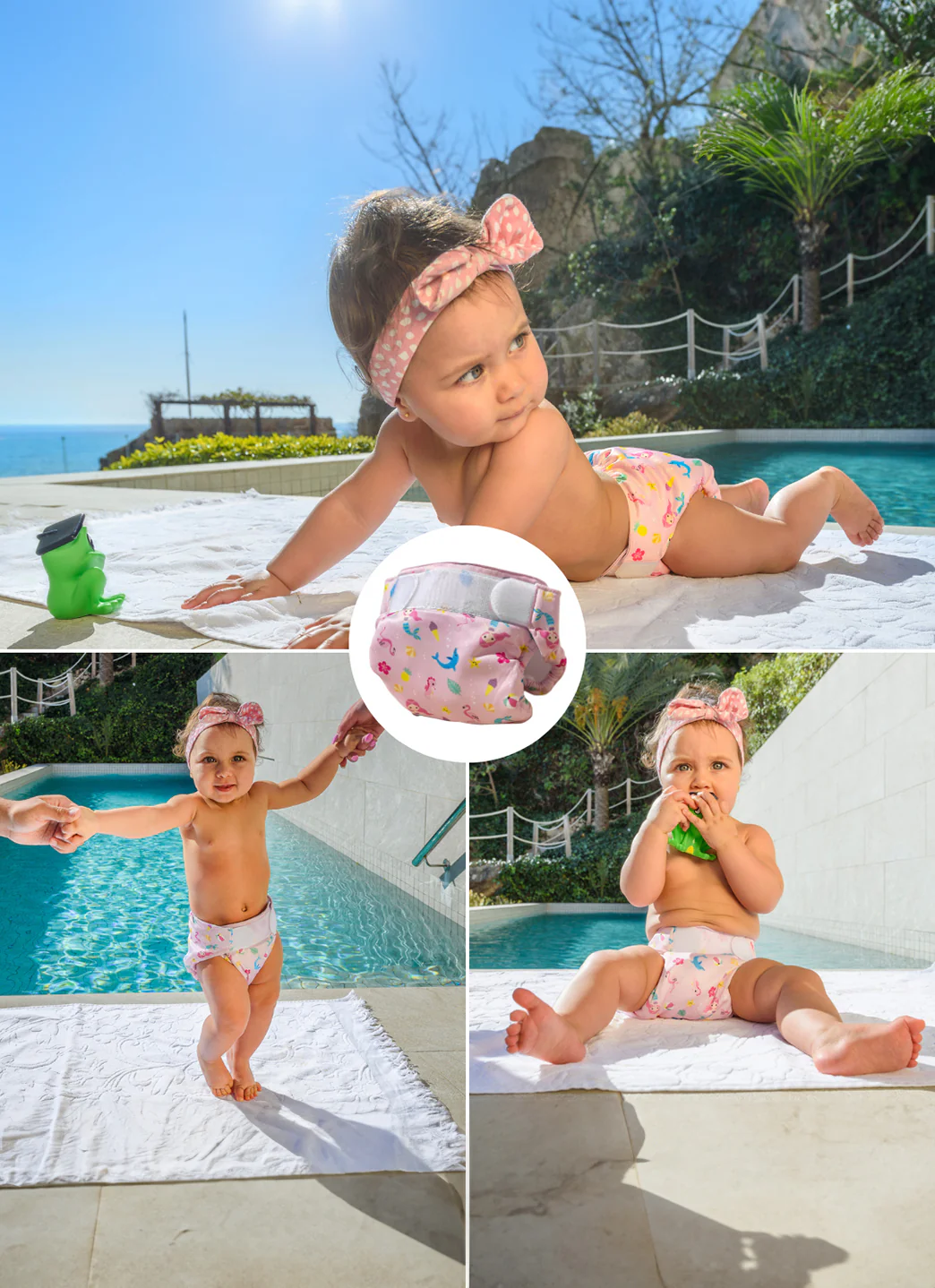 FREDS SWIM ACADEMY Girls' Reusable Swim Diaper - Image 7