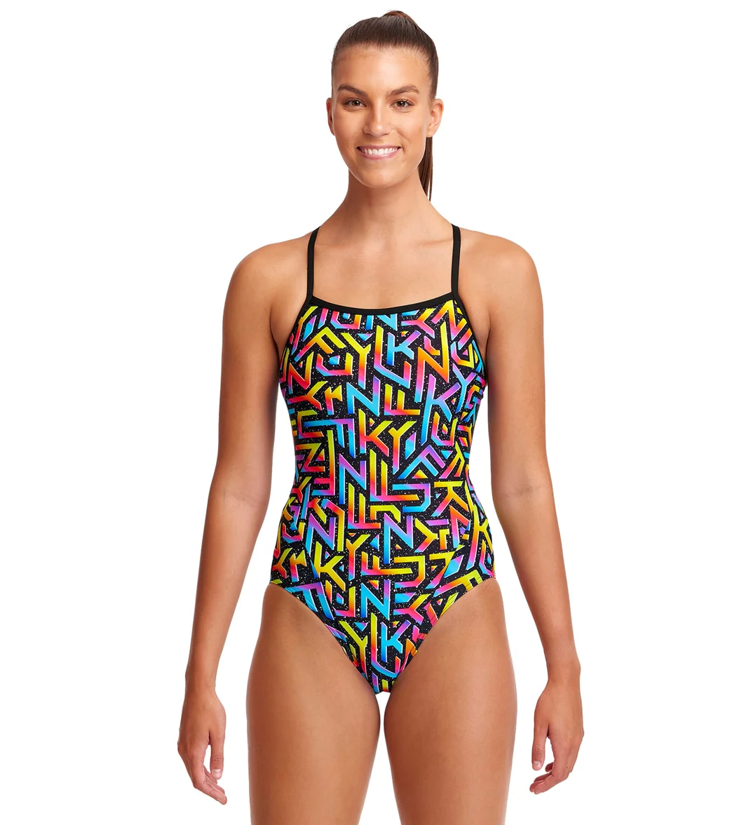 Funkita Women's Brand Galaxy Single Strap One Piece Swimsuit