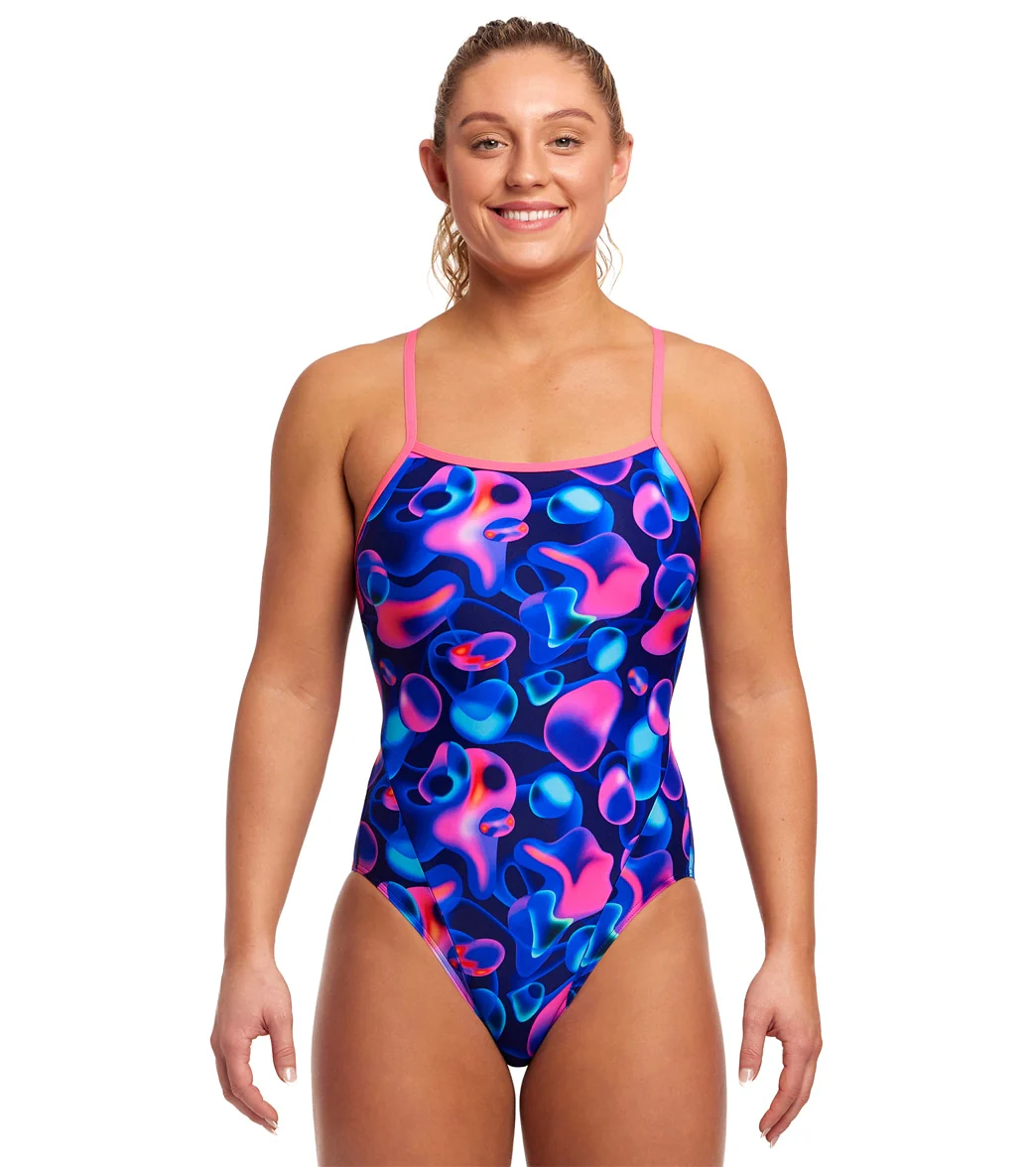 Funkita Women's Liquid Lights Single Strap One Piece Swimsuit - Image 7
