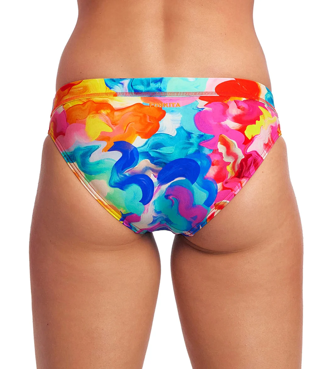 Funkita Women's Messy Money Sports Brief Swimsuit Bottom - Image 3