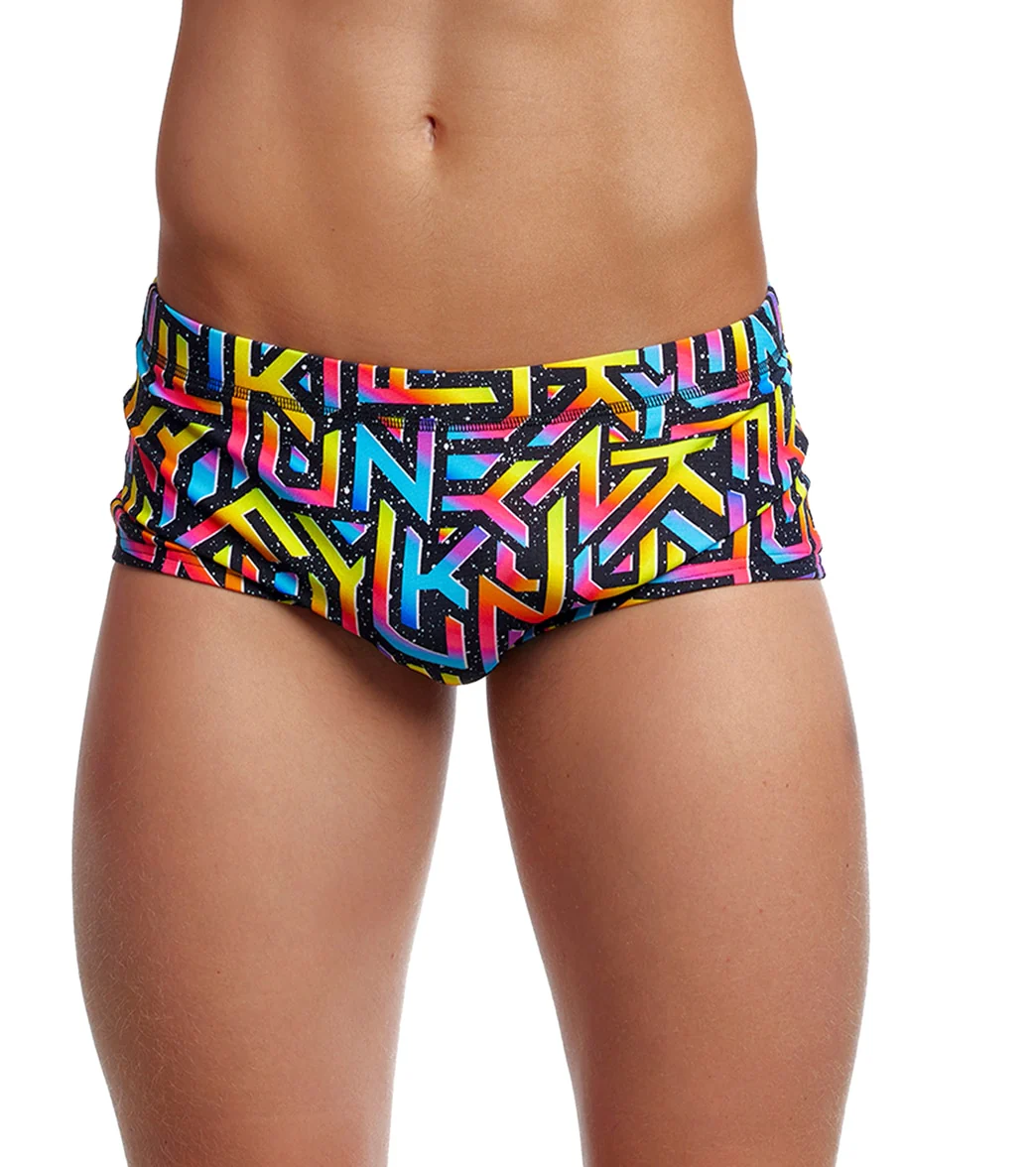 Funky Trunks Men's Brand Galaxy Plain Front Trunk Square Leg Swimsuit - Image 8