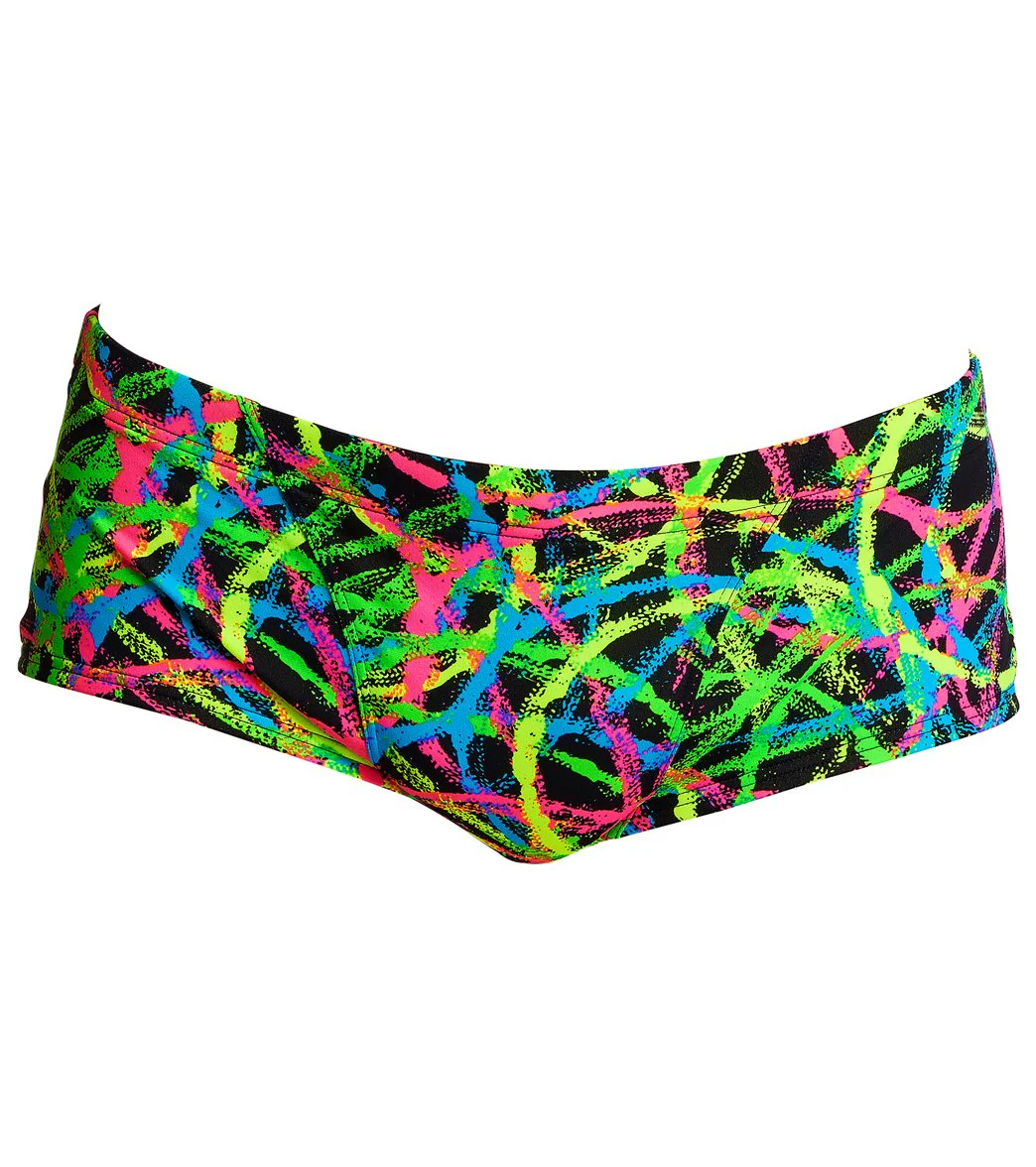 Funky Trunks Men's Burnouts Classic Trunk Square Leg Swimsuit - Image 4