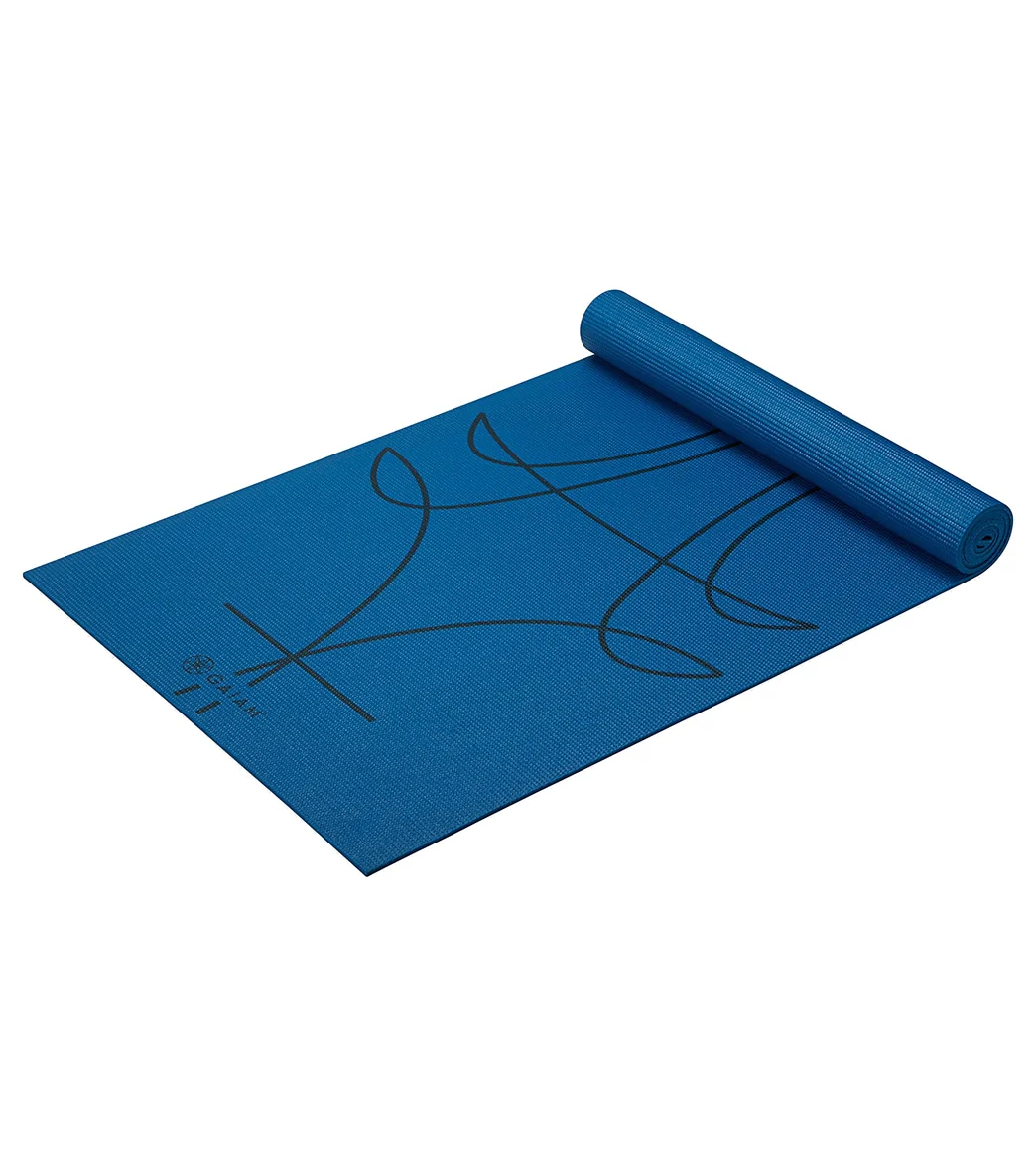Gaiam 6mm Alignment Yoga Mat - Image 3