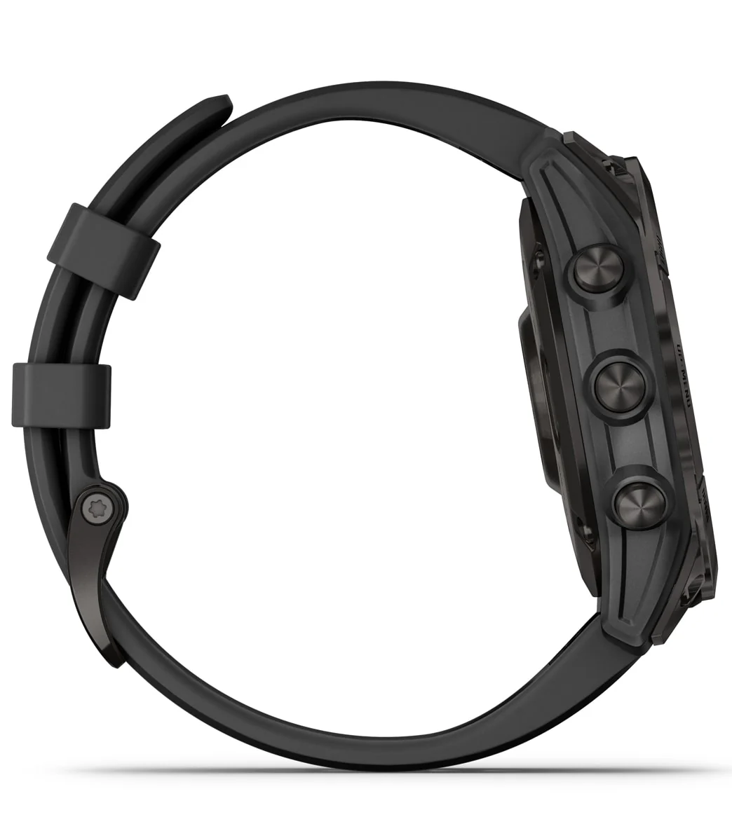 Garmin Fenix 7 Sapphire Solar Black DLC Titanium/Black Band - Image 5