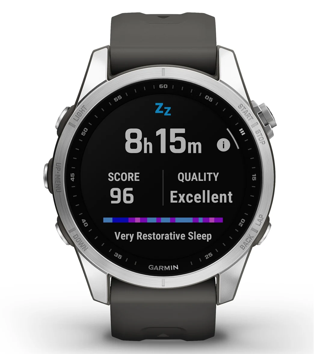 Garmin Fenix 7S Silver/Graphite Band - Image 9