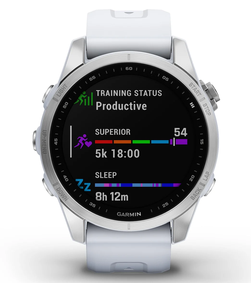 Garmin Fenix 7S Silver/Whitestone Band - Image 2