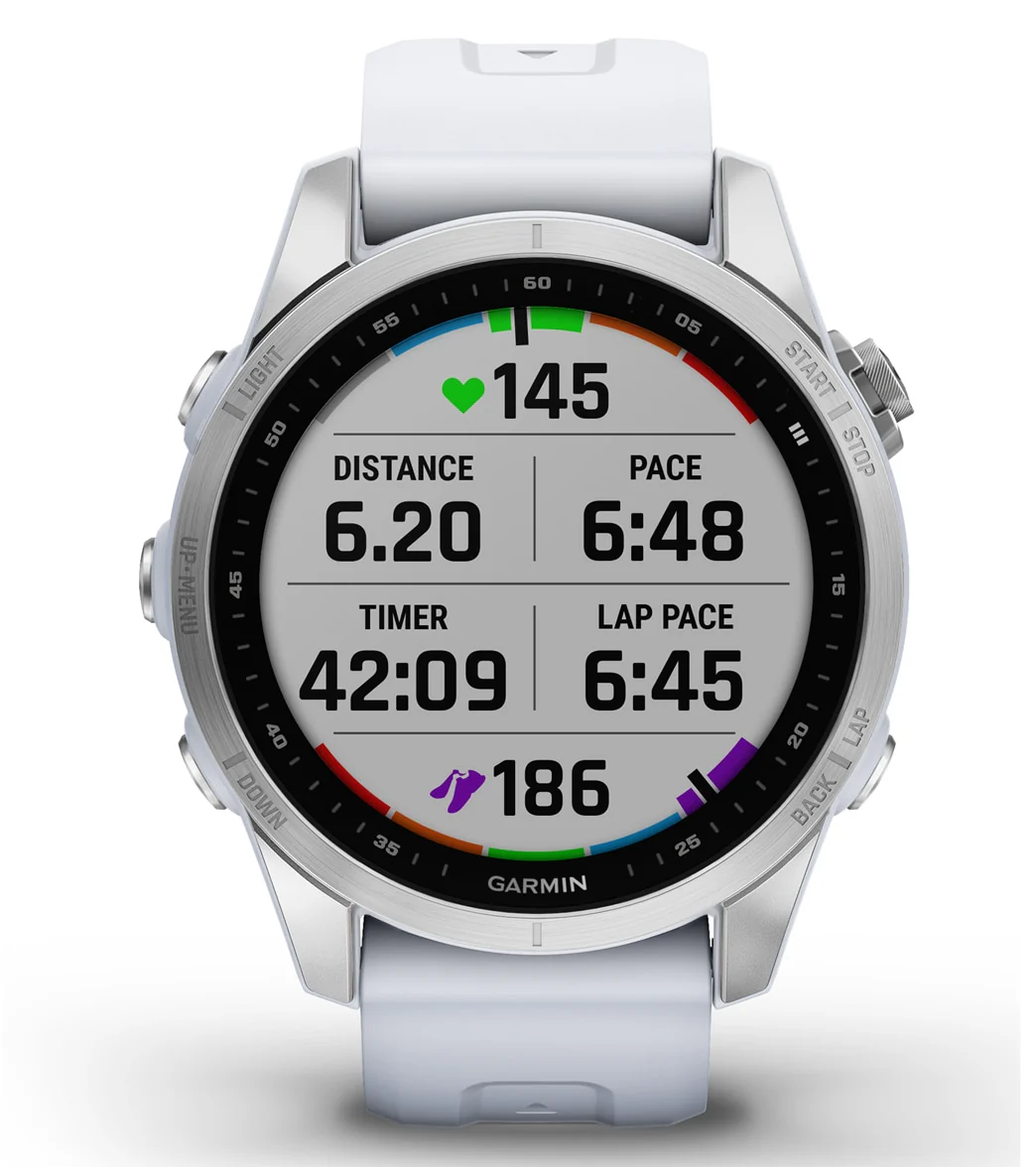 Garmin Fenix 7S Silver/Whitestone Band - Image 8