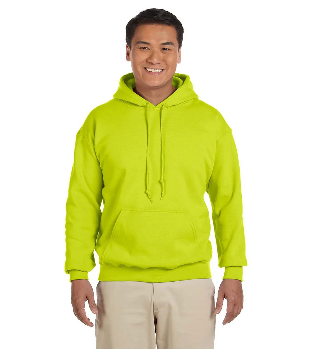Gildan Unisex Heavy Blend Hoodie Safety Green - Image 5