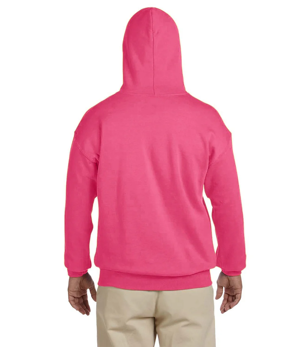 Gildan Unisex Heavy Blend Hoodie Safety Pink - Image 3