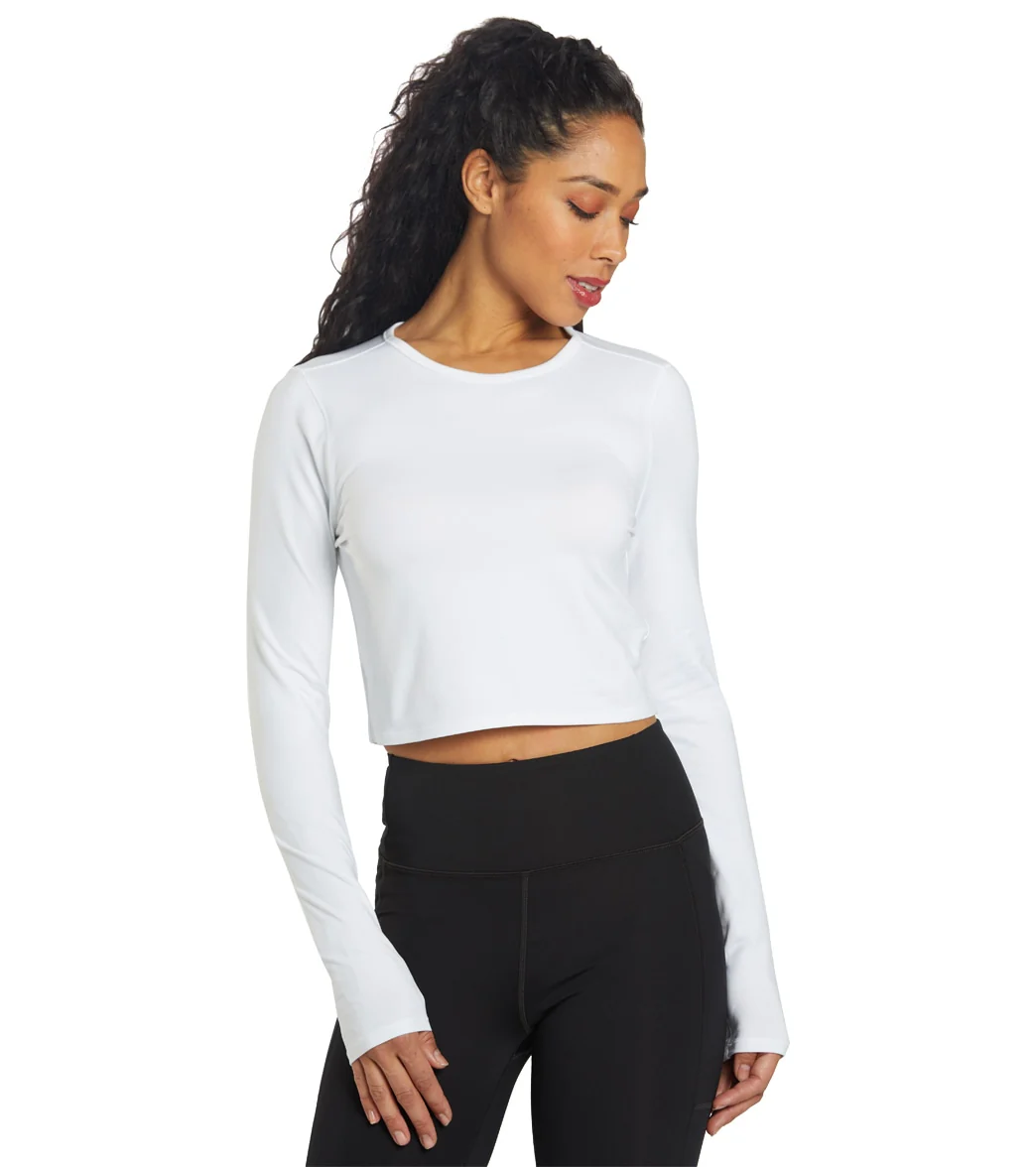 Girlfriend Collective RESET Cropped Long Sleeve - Image 6