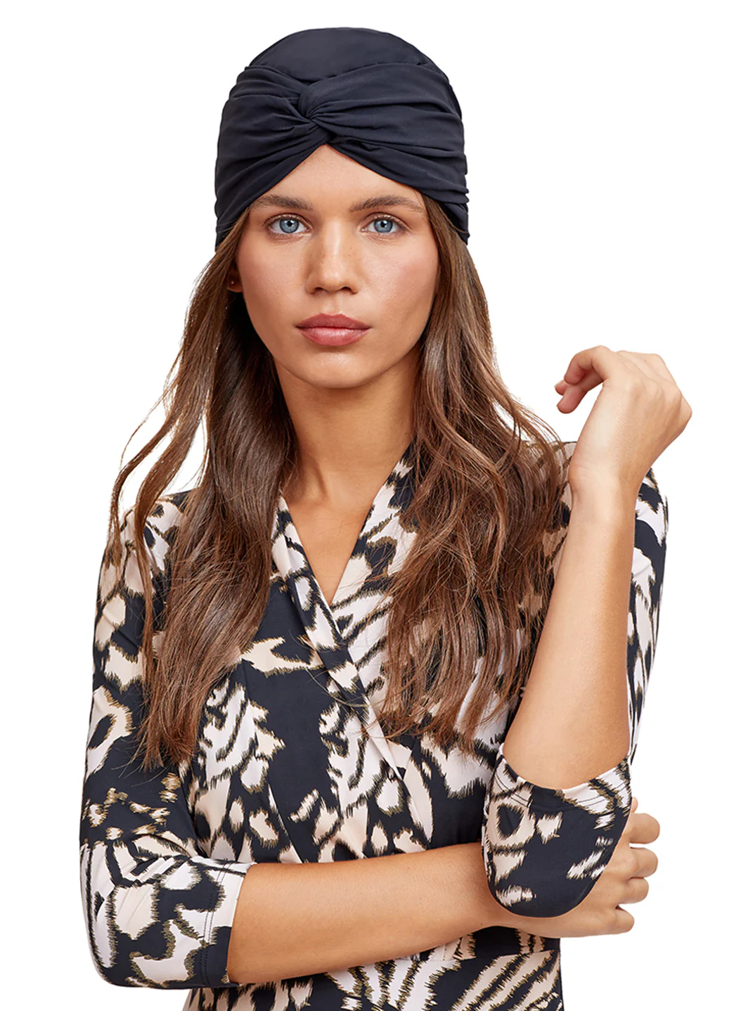 Gottex Modest Women's Front Knot Lycra Turban