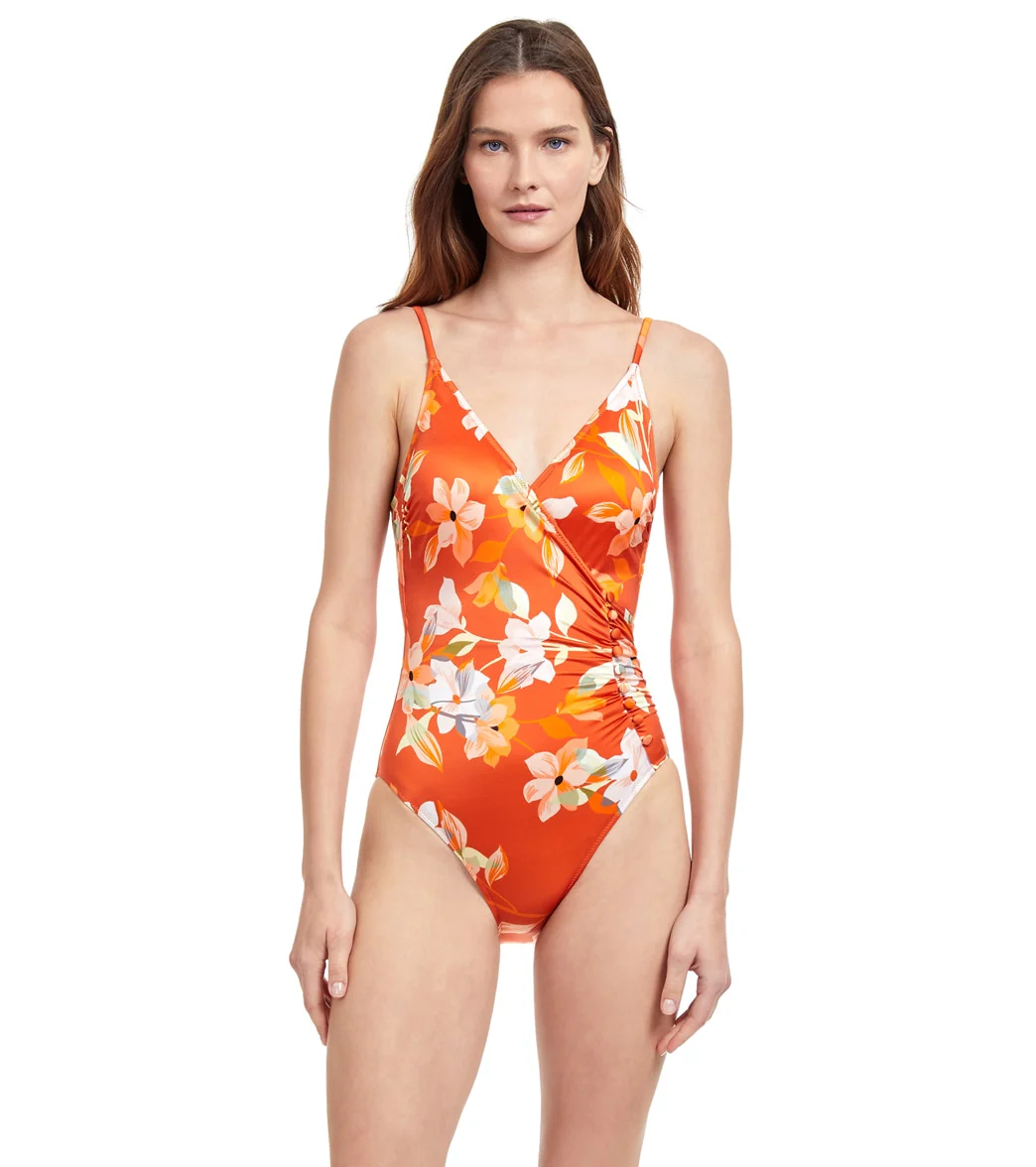 Gottex Women's Amore Am A Feminine Floral One Piece Swimsuit - Image 4