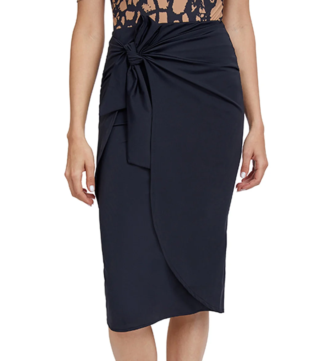 Gottex Women's Modest Long Wrap Tie Swim Skirt