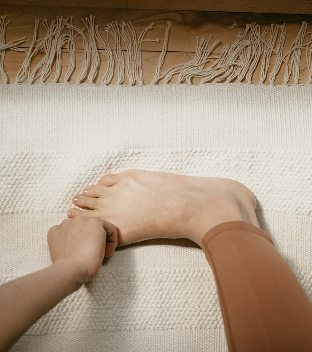 Halfmoon Cotton Practice Rug Natural - Image 5