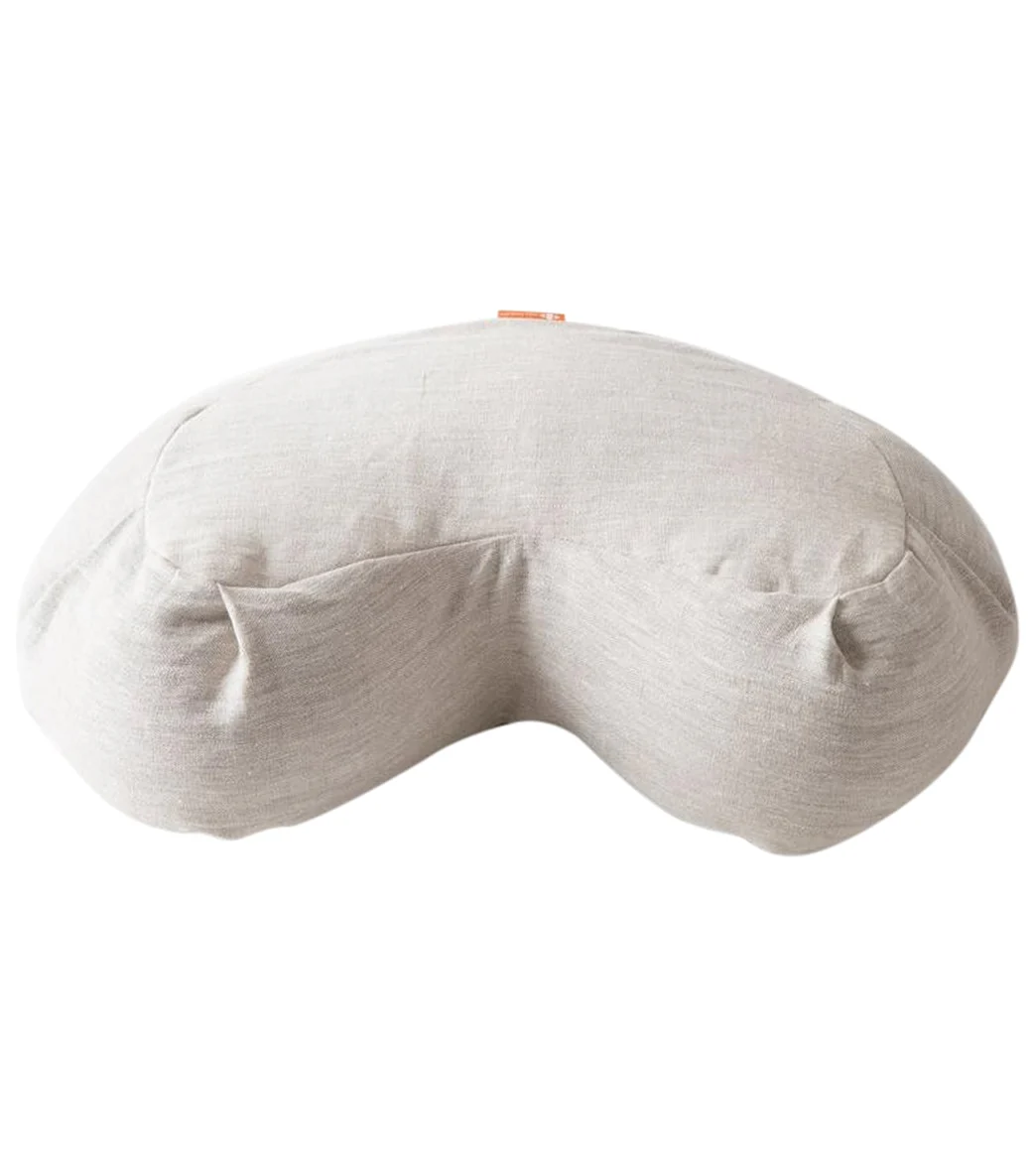 Halfmoon Linen Crescent Meditation Cushion - Image 7