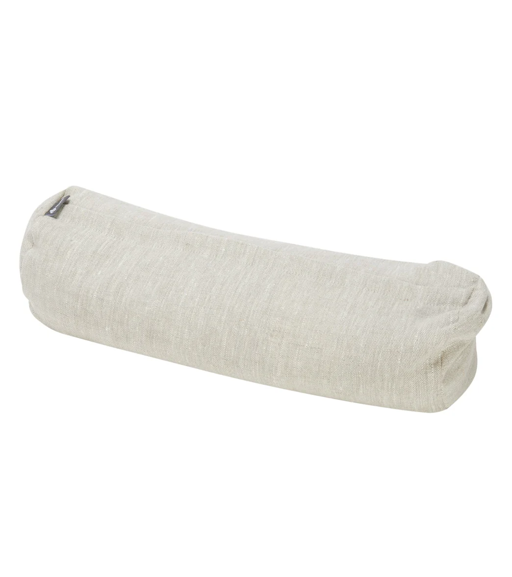 Halfmoon Linen Mini Cylindrical Bolster - Image 7