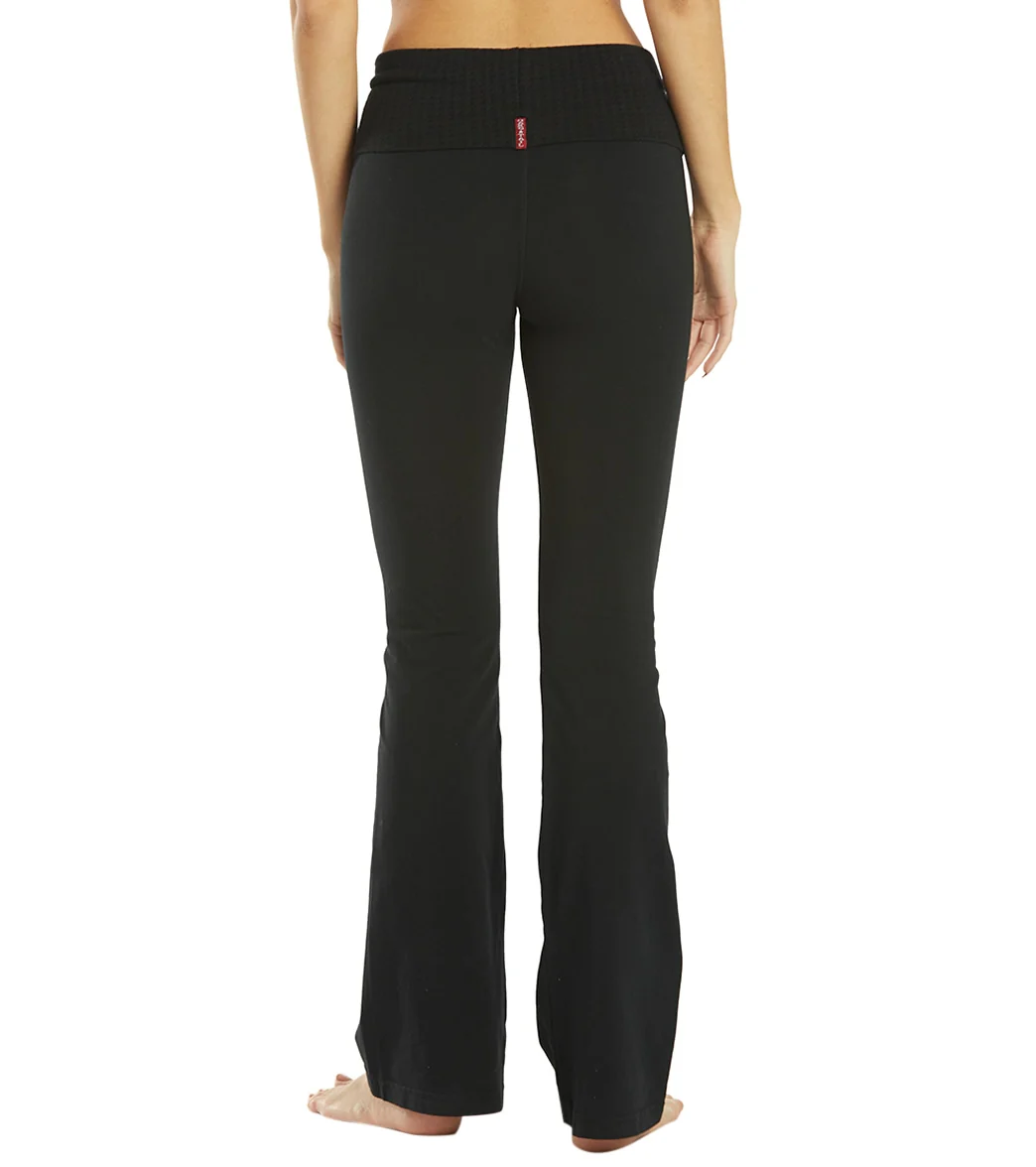 Hard Tail Flare Bootcut Flat Waist Pant - Image 10