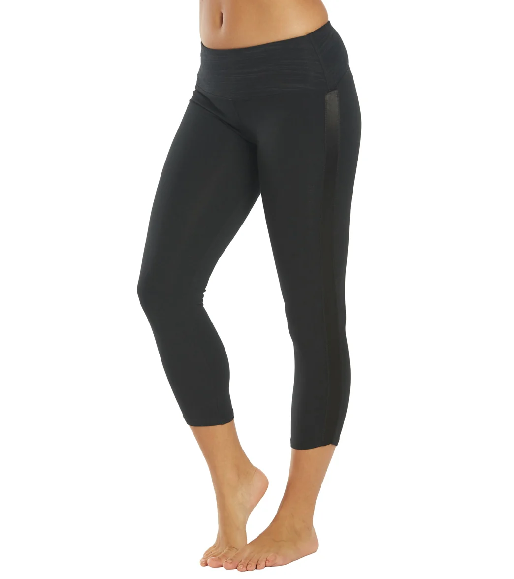Hard Tail Racer Stripe Flat Waist Ankle Leggings - Image 12