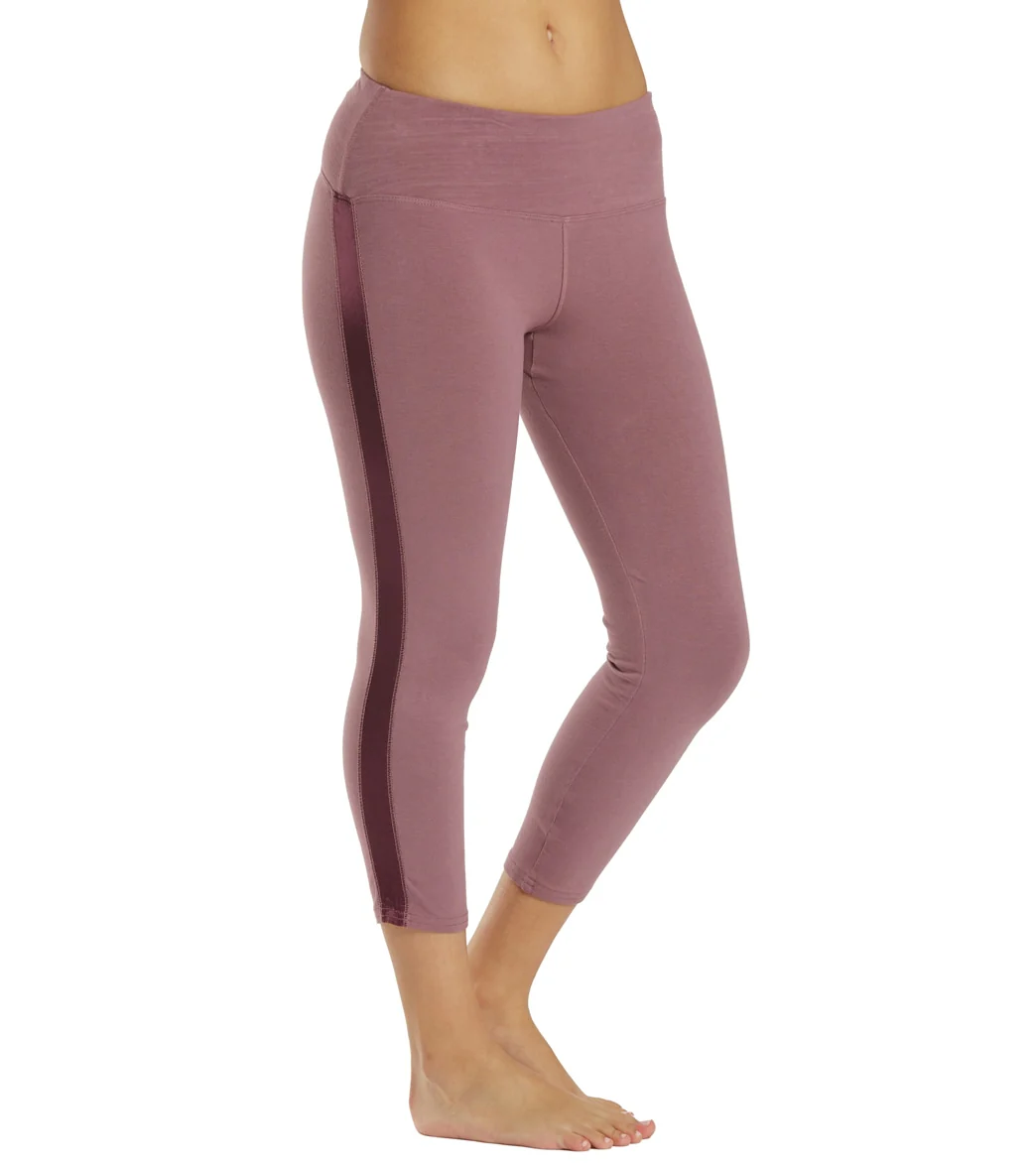 Hard Tail Racer Stripe Flat Waist Ankle Leggings - Image 2