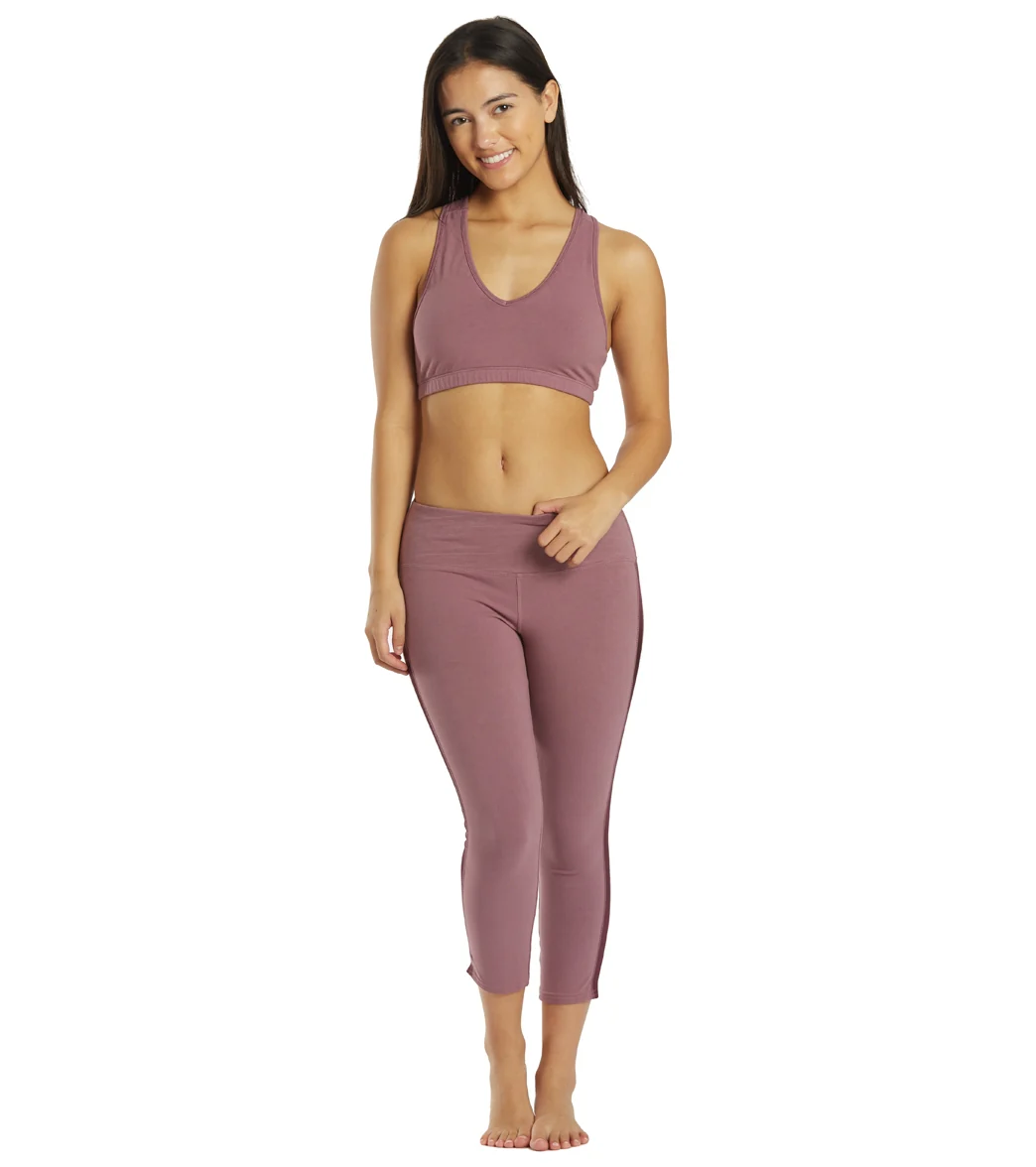 Hard Tail Racer Stripe Flat Waist Ankle Leggings - Image 4