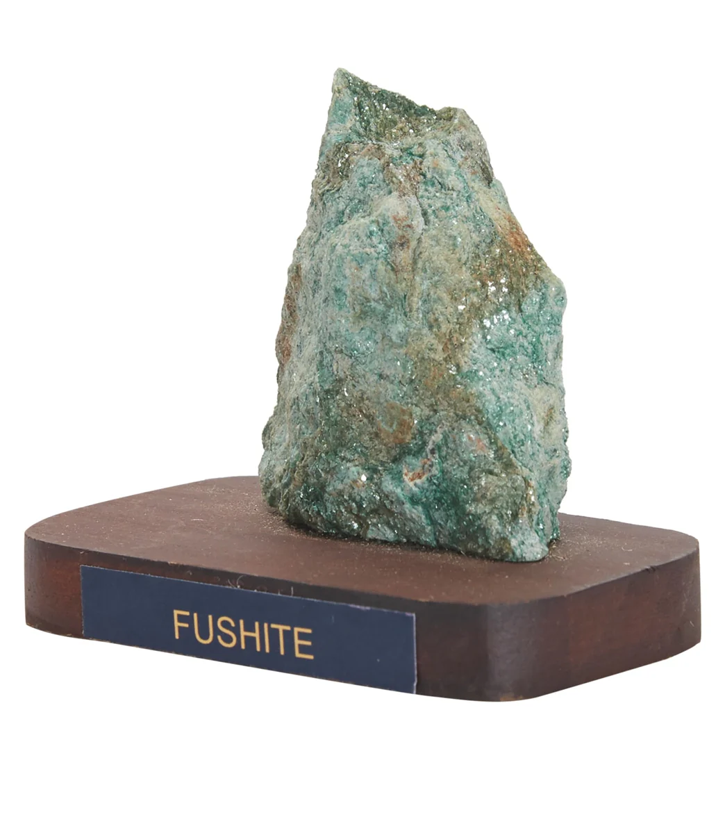Healing N Love Fuchsite on Wooden Base - Image 4
