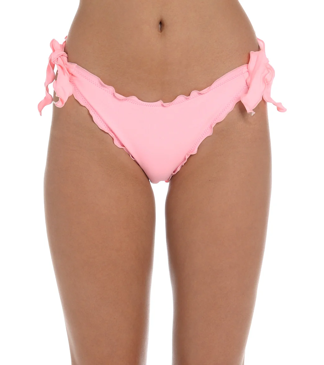 Hobie Women's Solids Side Tie Merrow Cheeky Bikini Bottom - Image 5