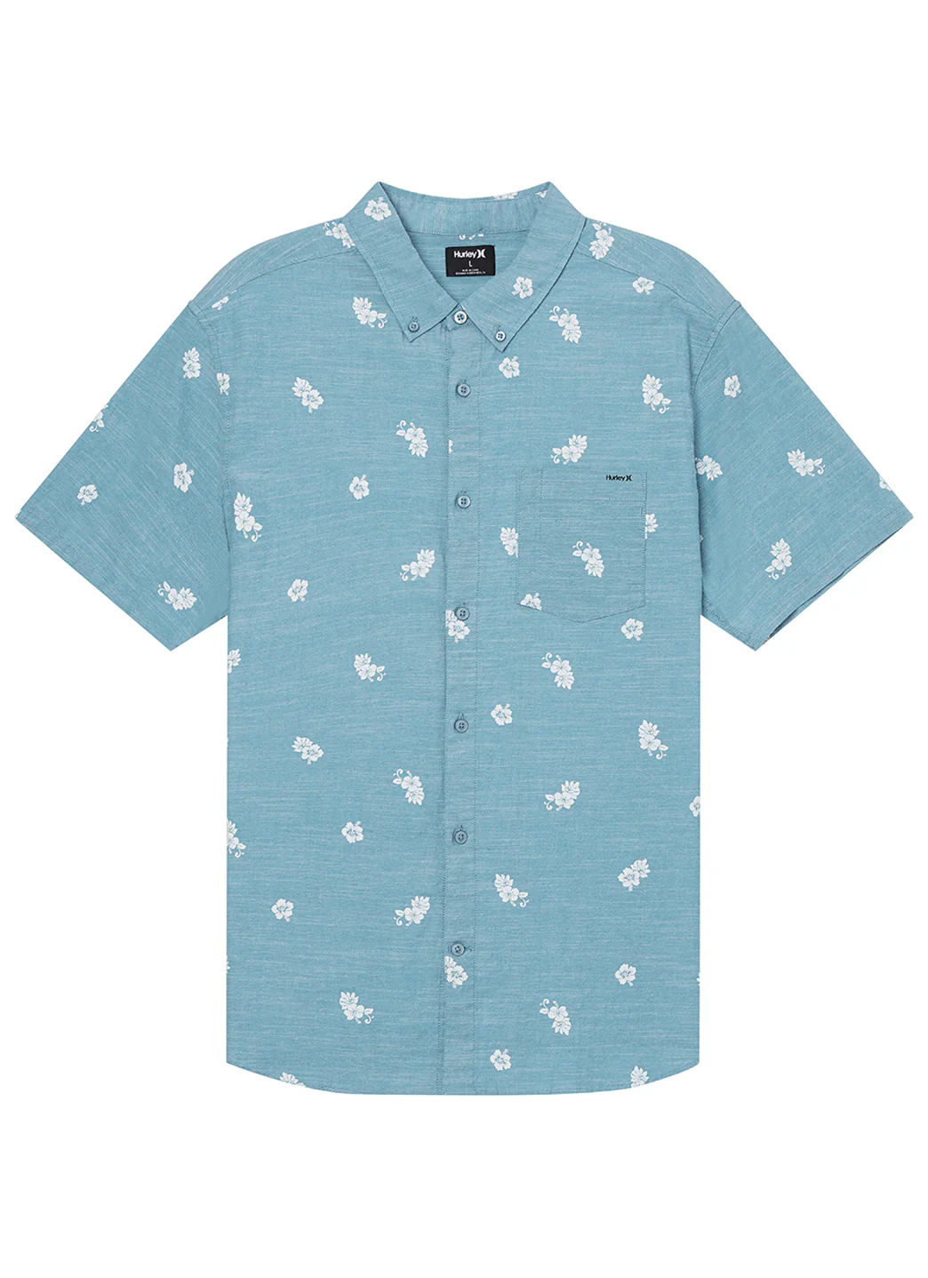 Hurley Men's One And Only Lido Stretch Short Sleeve Button-Up Shirt
