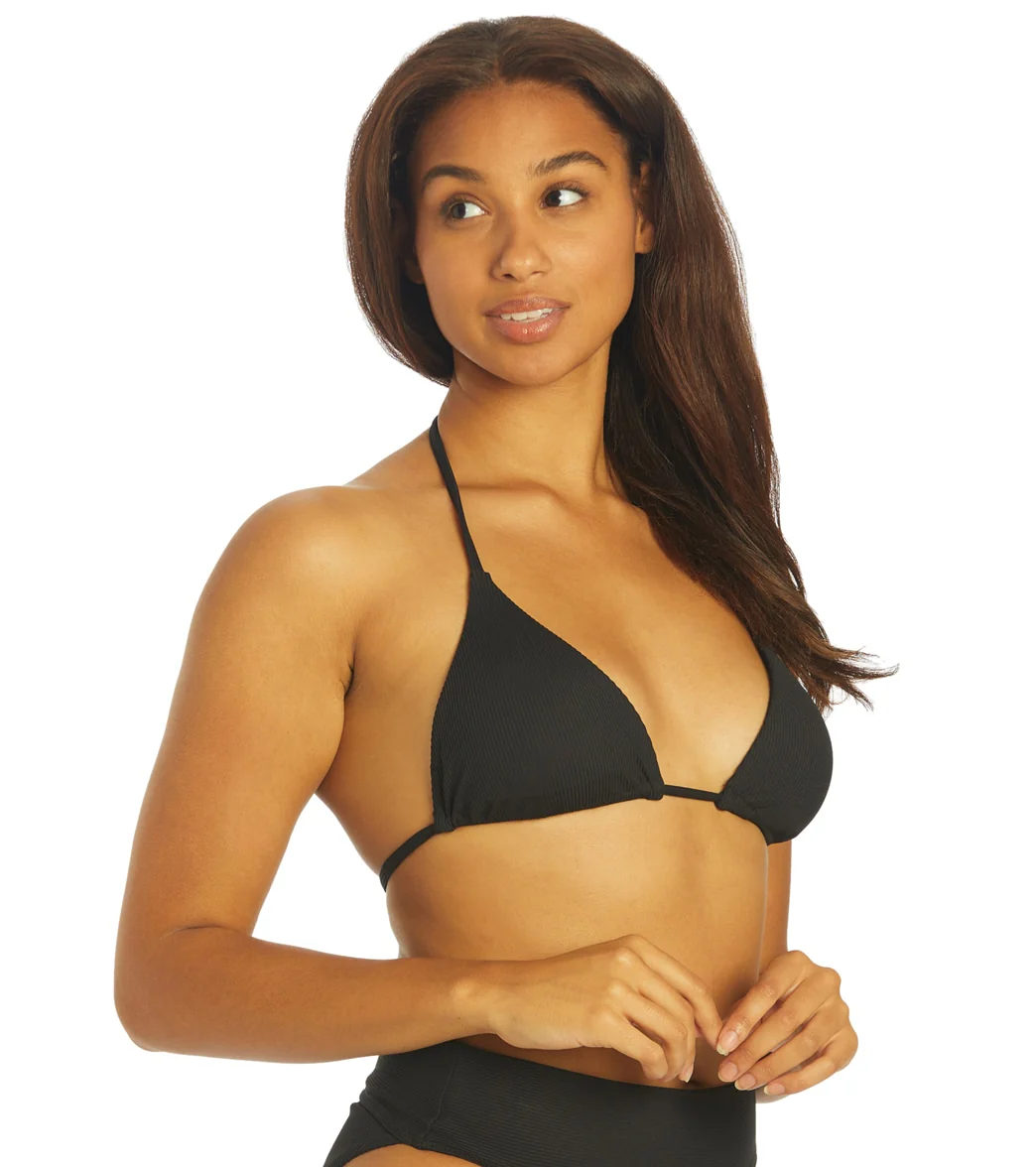Hurley Women's Baby Rib Classic Triangle Bikini Top - Image 9