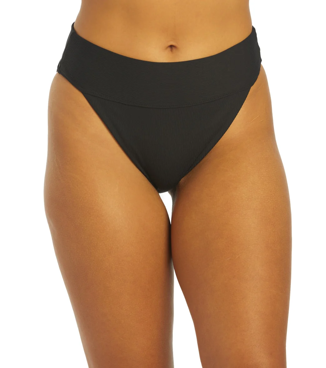 Hurley Women's Baby Rib High Waist Bikini Bottom - Image 15