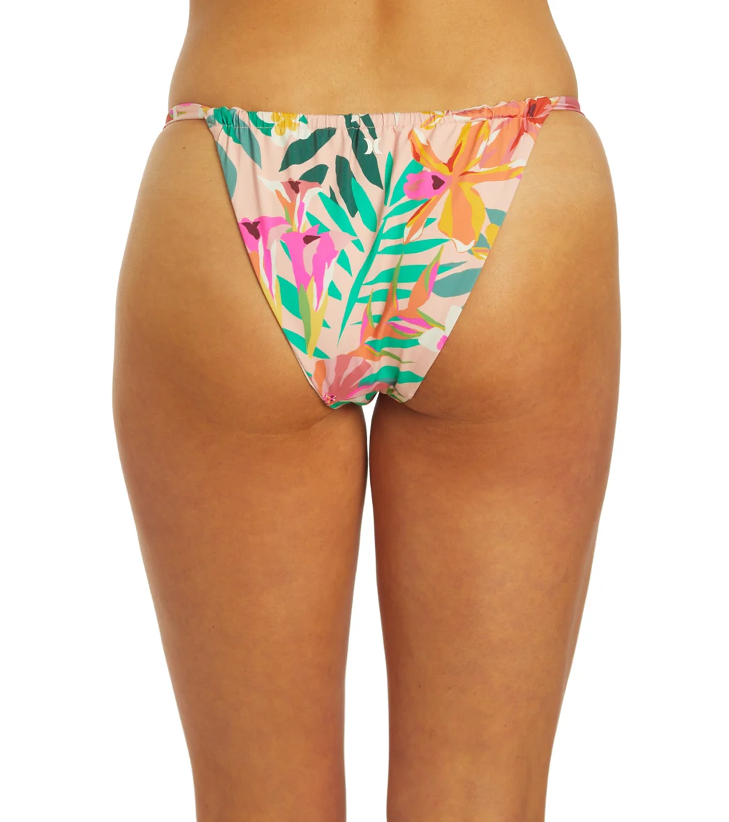 Hurley Women's Floral Pop Slider Bikini Bottom - Image 3