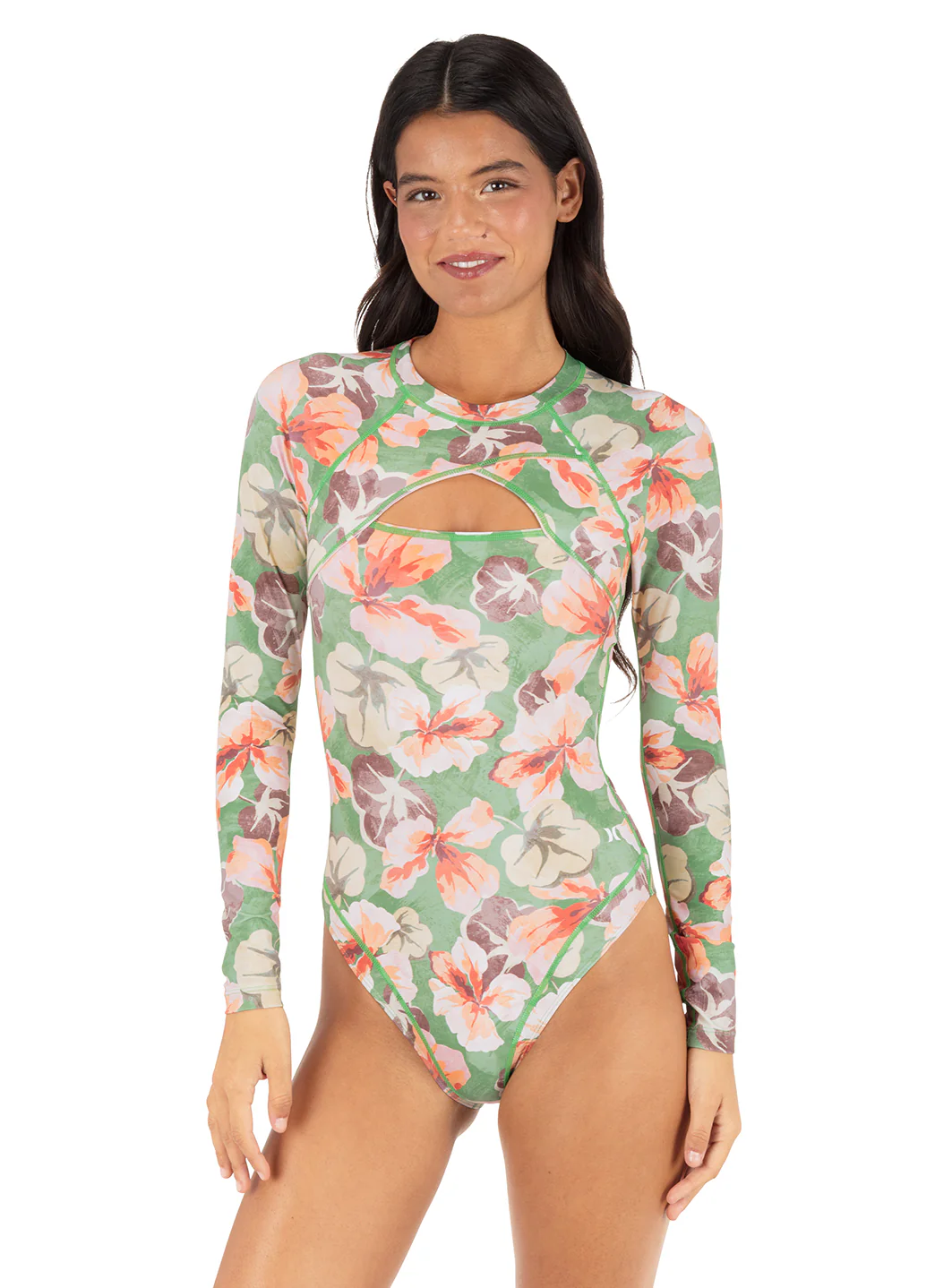 Hurley Women's Gingko Cloud Max Cross Yoke Moderate One Piece Surfsuit - Image 2