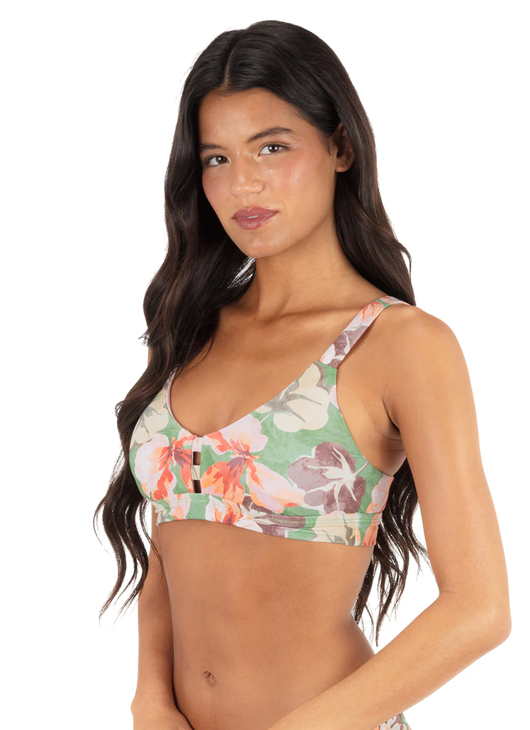 Hurley Women's Gingko Cloud Max Pull On Strappy Top Bikini Top - Image 6