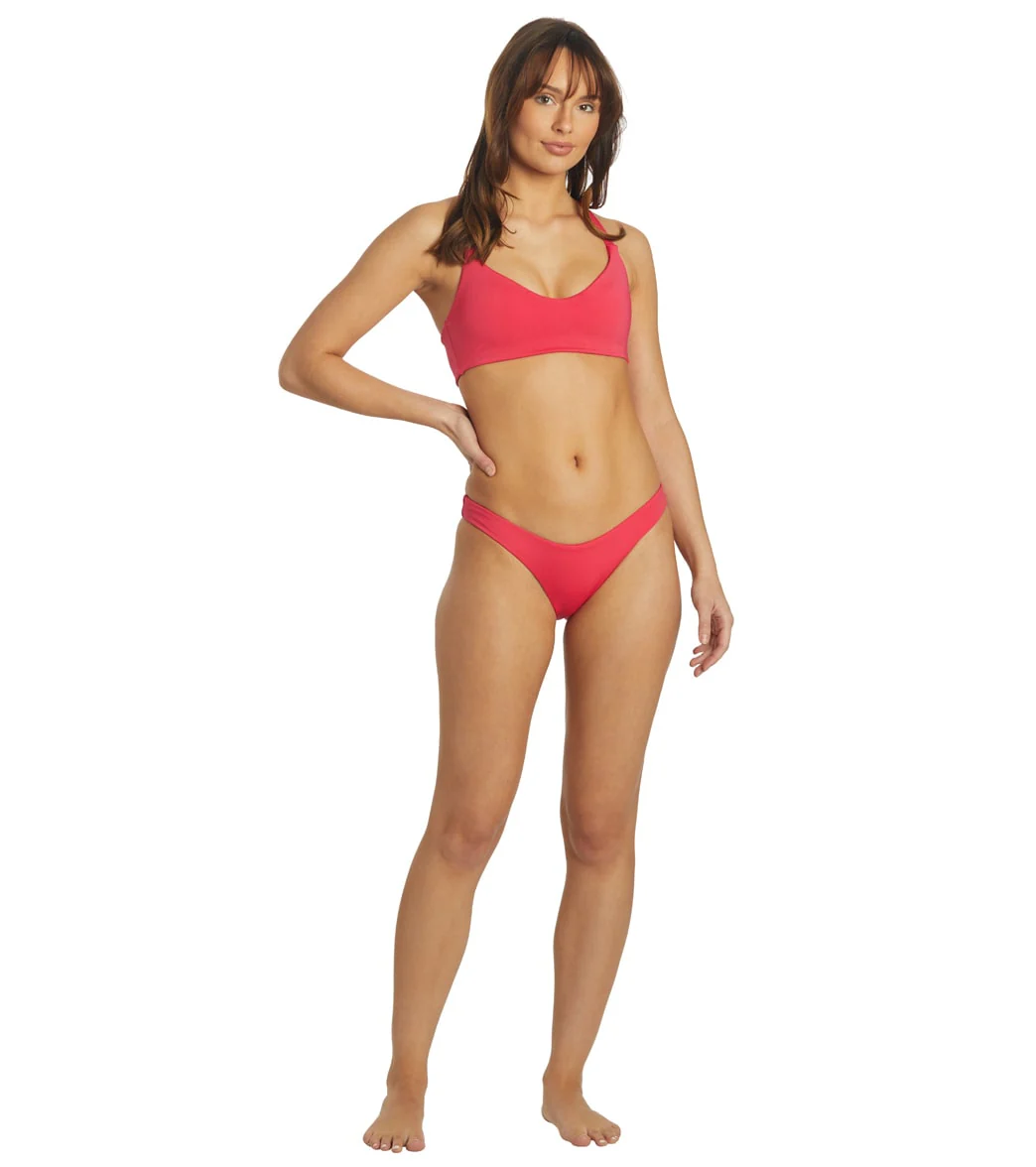 Hurley Women's Max Solid Cheeky French Bikini Bottom - Image 4