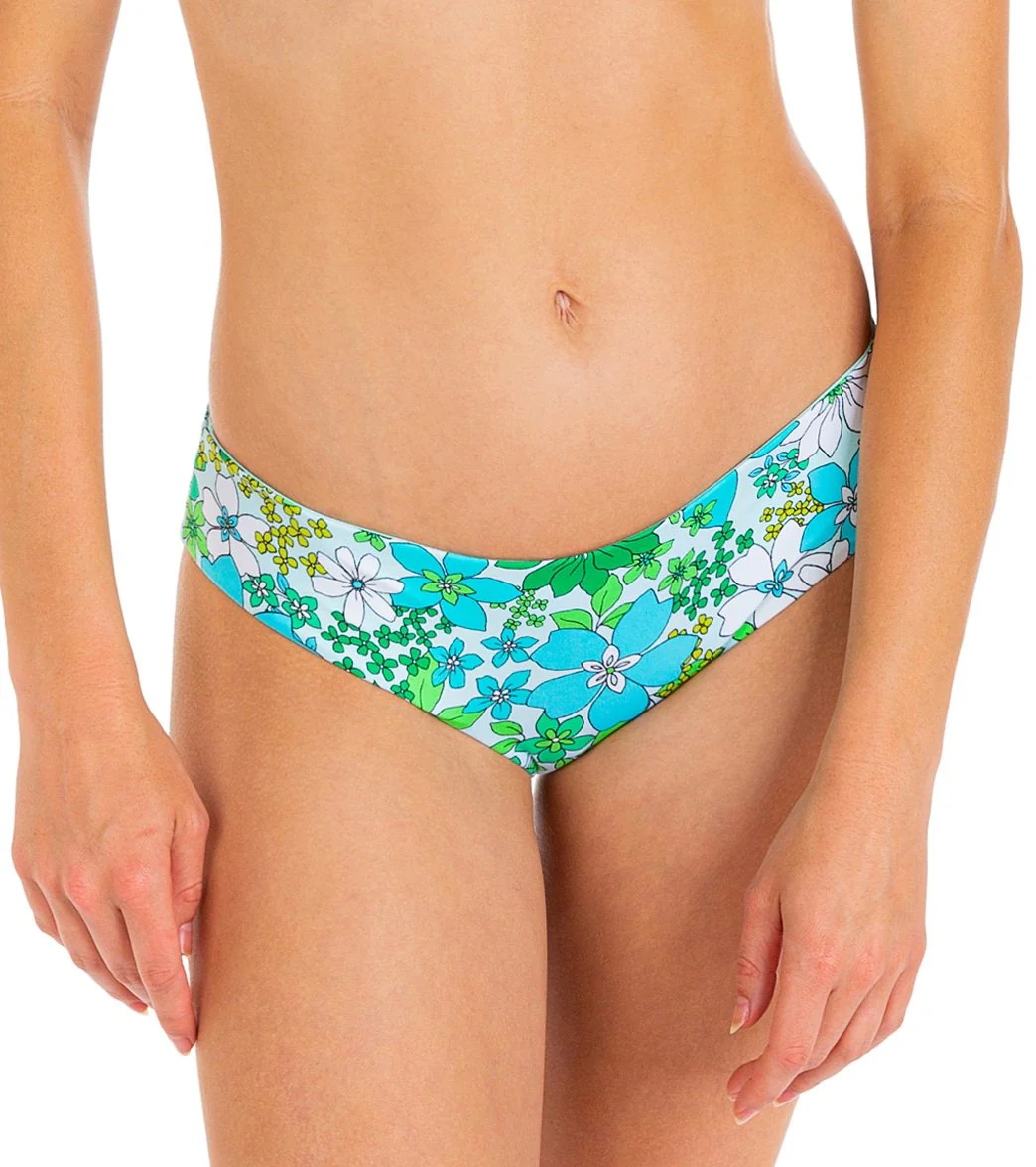 Hurley Women's Wild Bloom Reversible Cheeky Hipster Bikini Bottom - Image 7