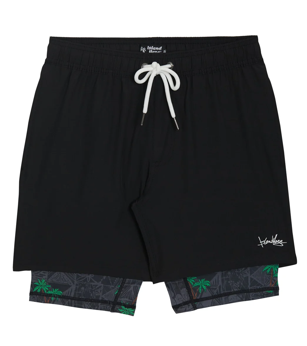 Island Haze Men's 17" Coconut Compression Shorts - Image 17