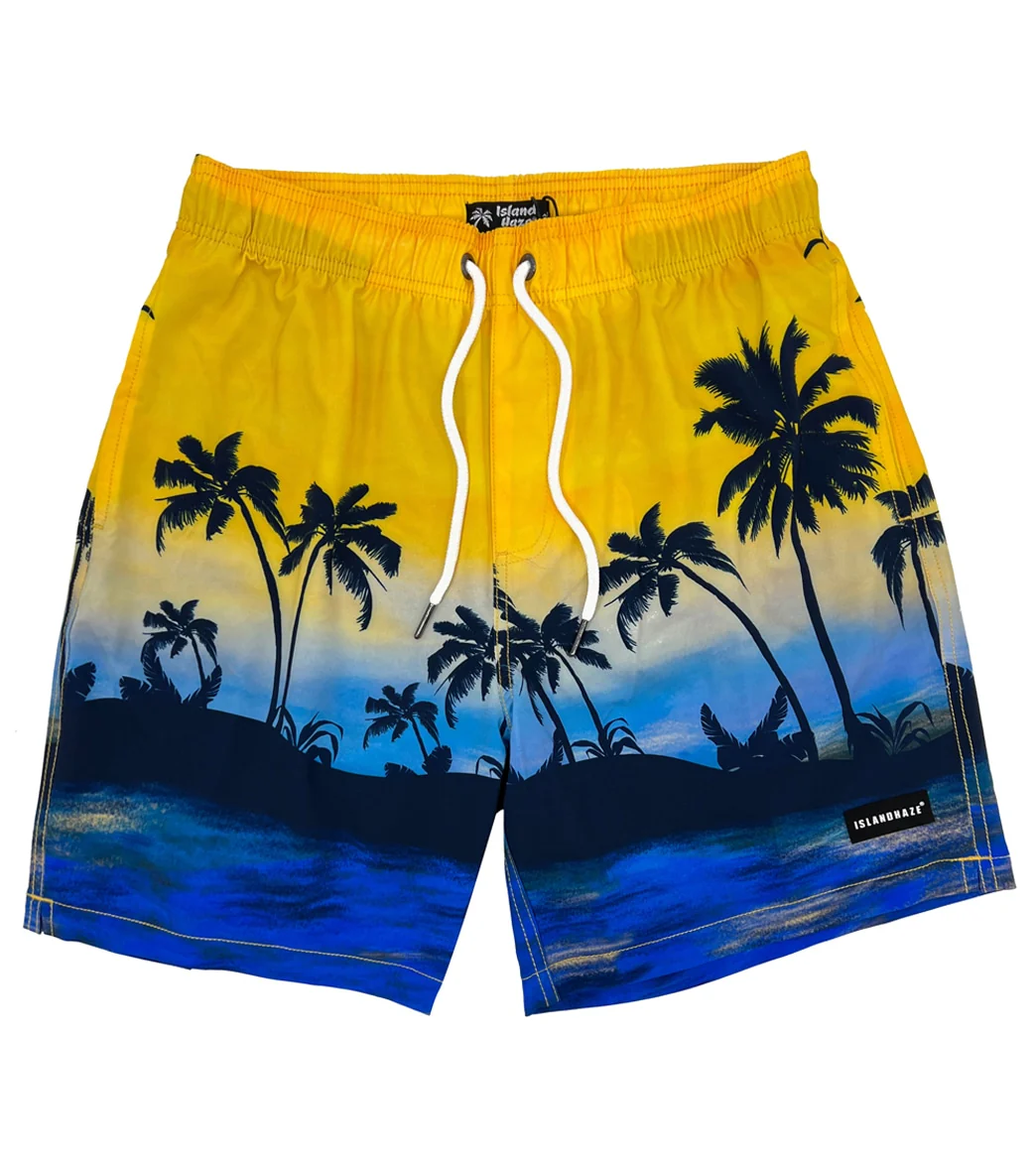Island Haze Men's 17" Dusk Till Dawn Swim Trunks - Image 11
