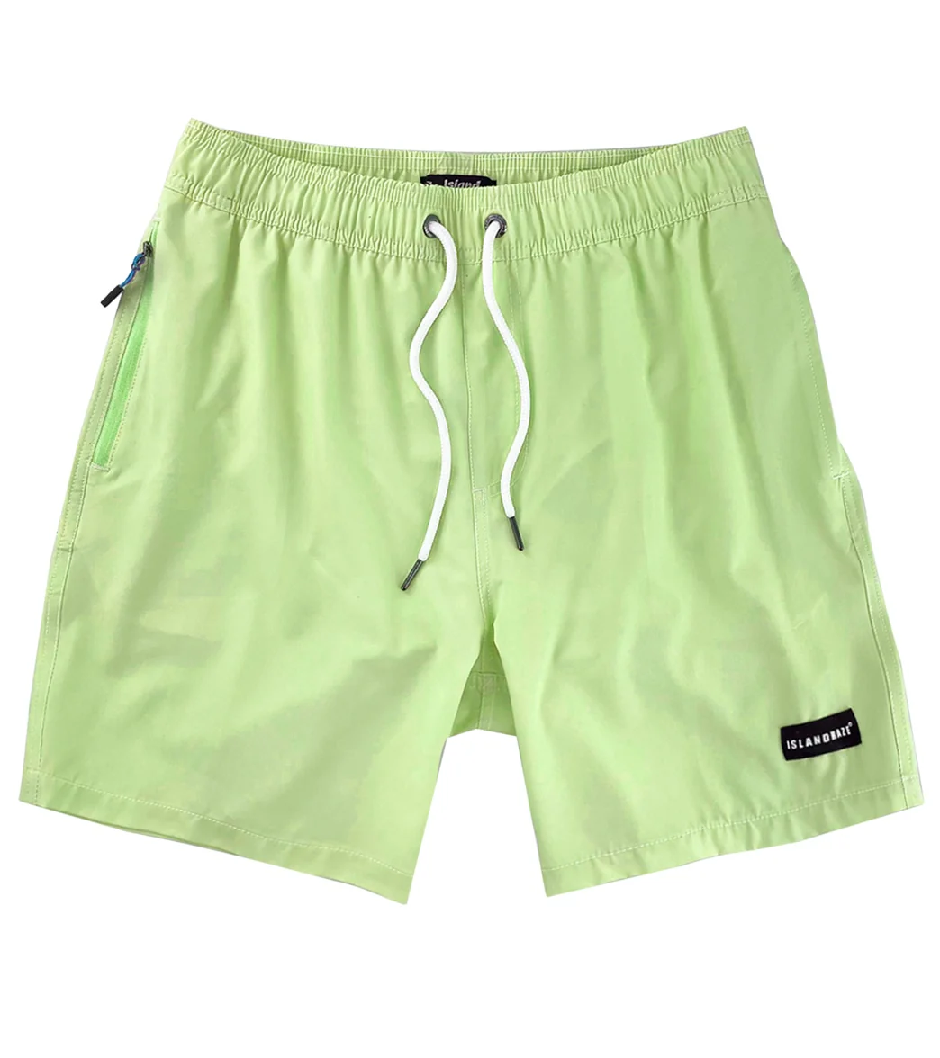 Island Haze Men's 17" Lavana Solid Swim Trunks - Image 9