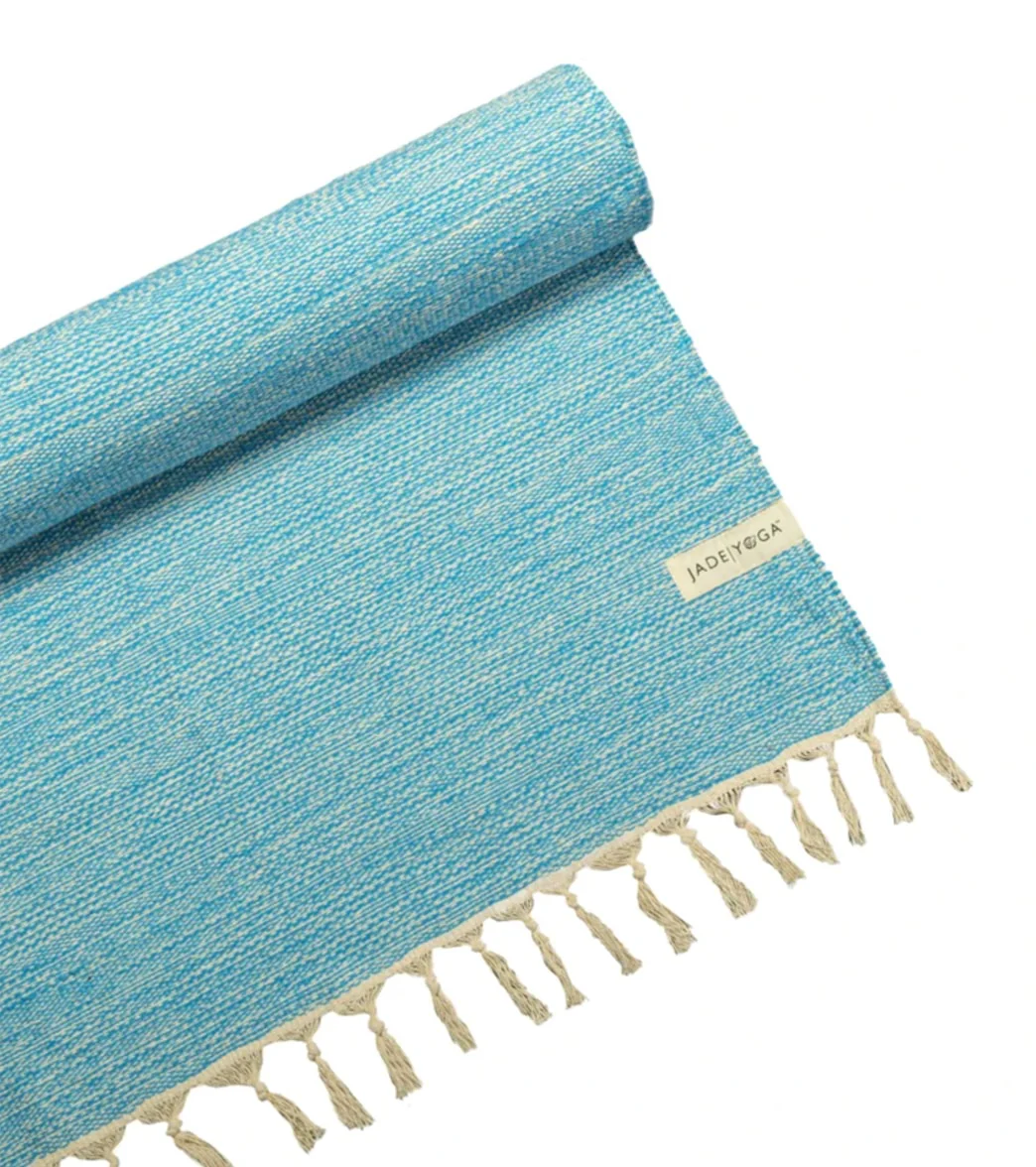 Jade Yoga Recycled Cotton Yoga Blanket - Image 8