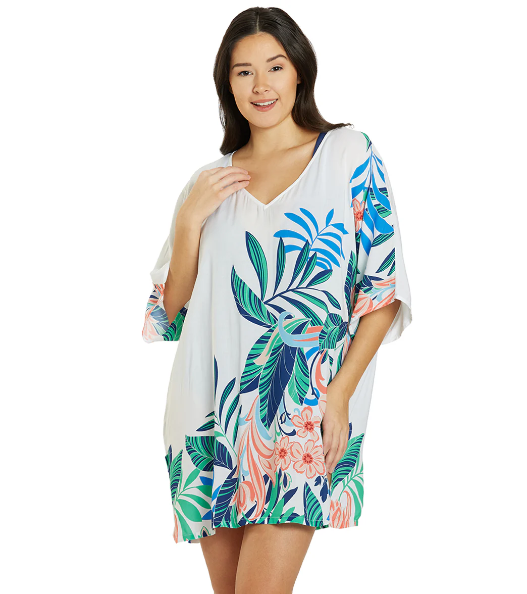 Jantzen Women's Floral Magic Celia Tunic Cover Up - Image 6