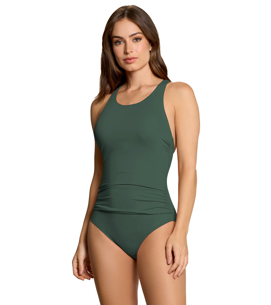 Jantzen Women's Layla Cross Back High Neck One Piece Swimsuit - Image 21
