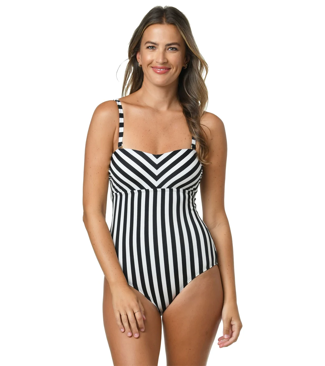Jantzen Women's Midnight Glam Scarlett Bandeau One Piece Swimsuit - Image 4