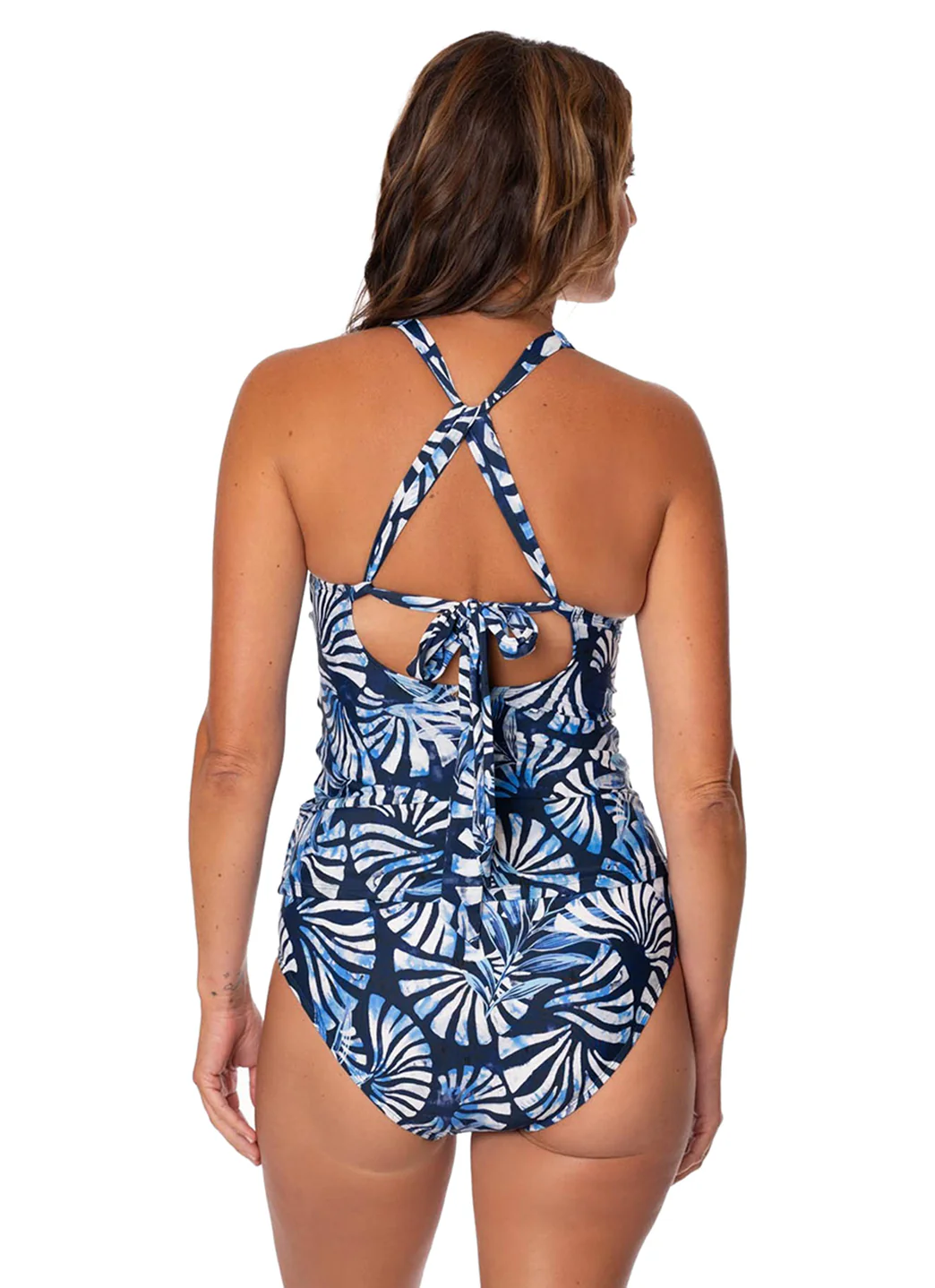 Jantzen Women's Seaside Crush Louise Wrap Tankini Top - Image 4