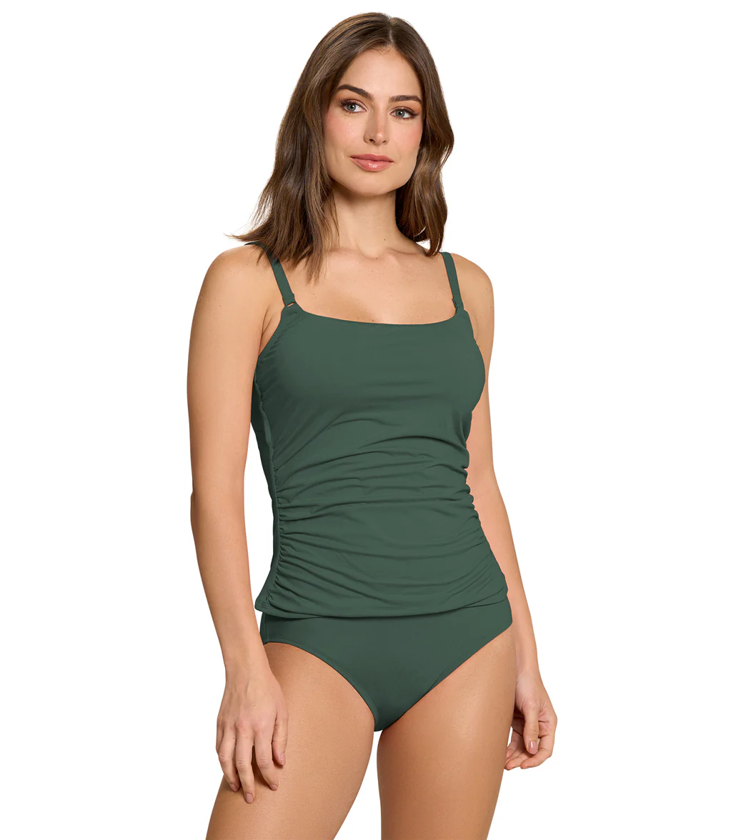 Jantzen Women's Solid Eden Cami Tankini Top - Image 15