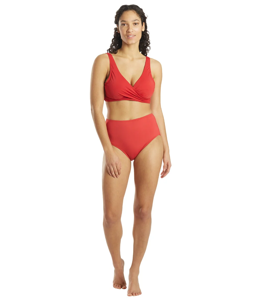 Jantzen Women's Solid Surplice Bikini Top - Image 14